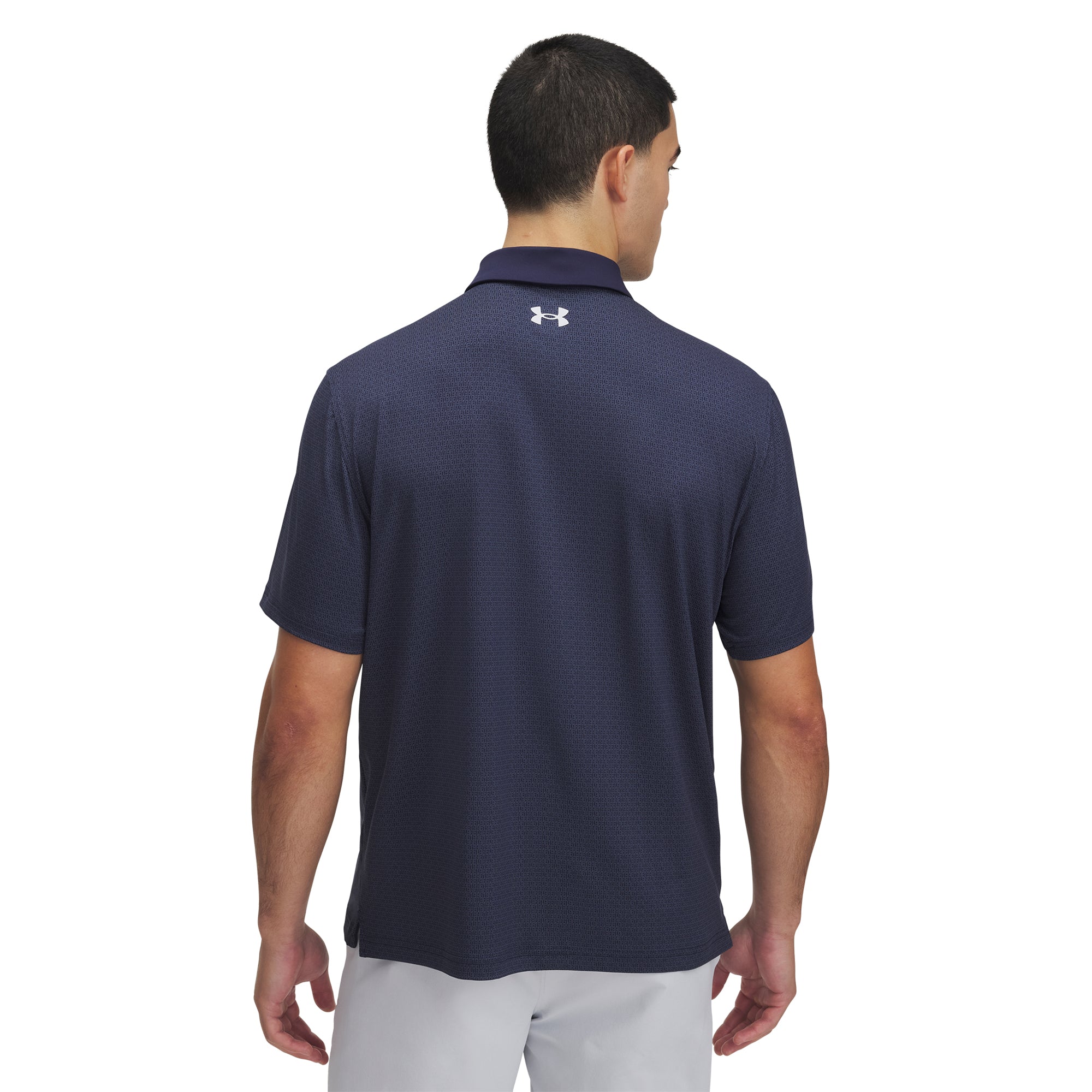 Under Armour Golf T2G Printed Shirt Midnight Navy/Halo Grey 414
