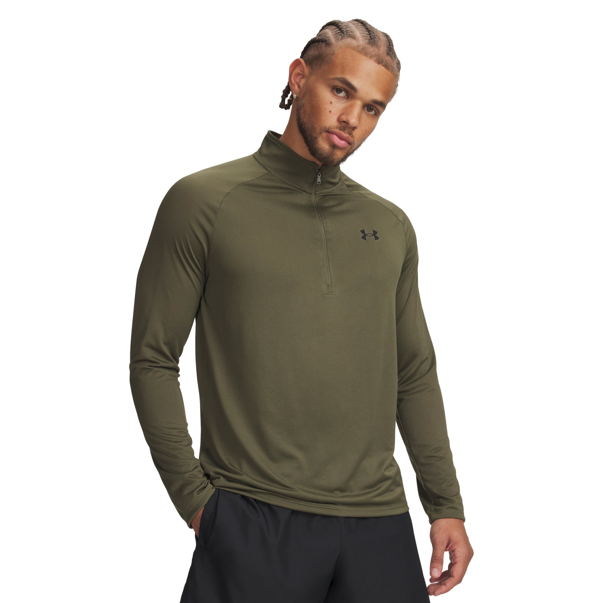 Under Armour Golf UA Tech 2.0 Zip - Marine Green 392 - 1328495-392