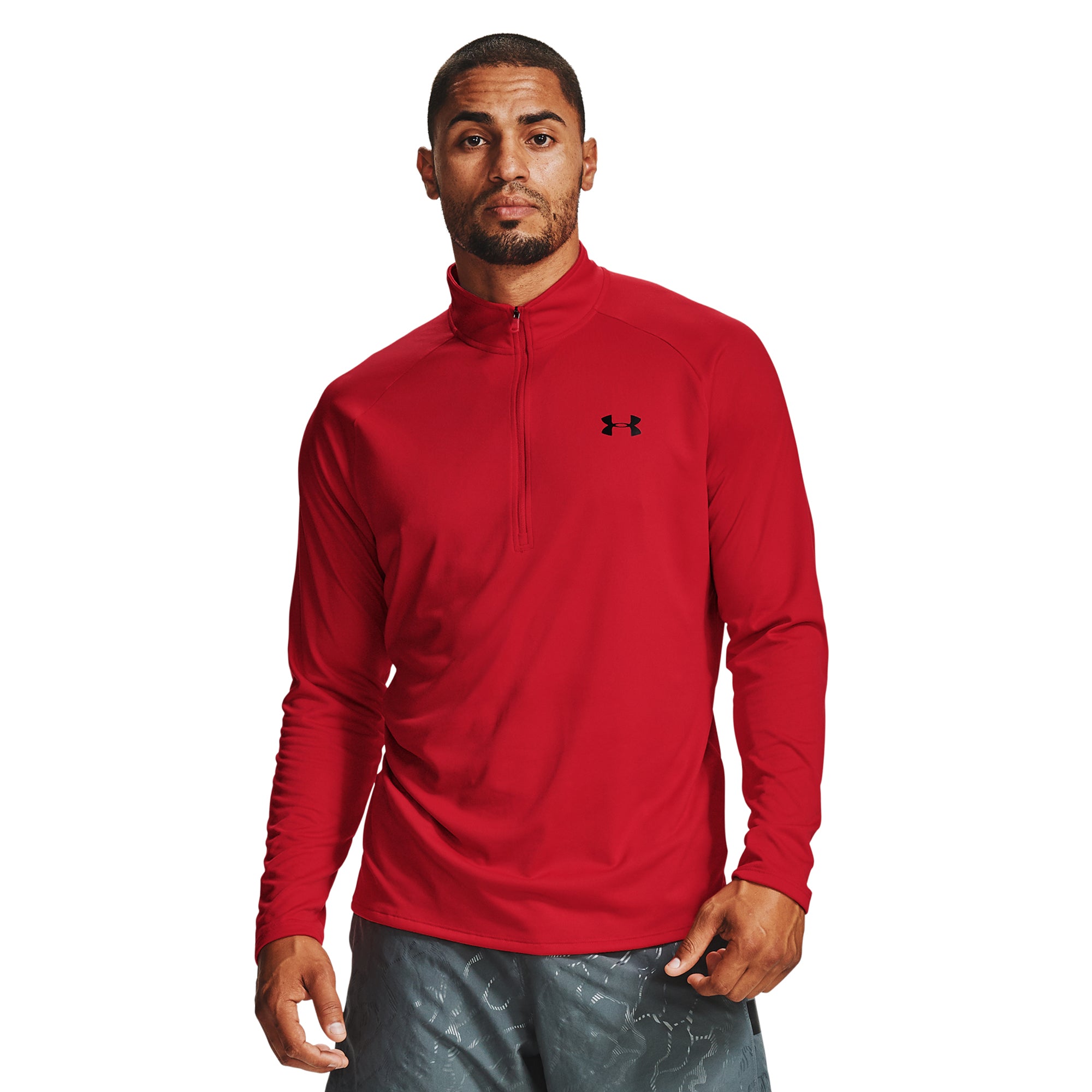 Under Armour Golf UA Tech 2.0 Zip - Red 602 - 1328495-602