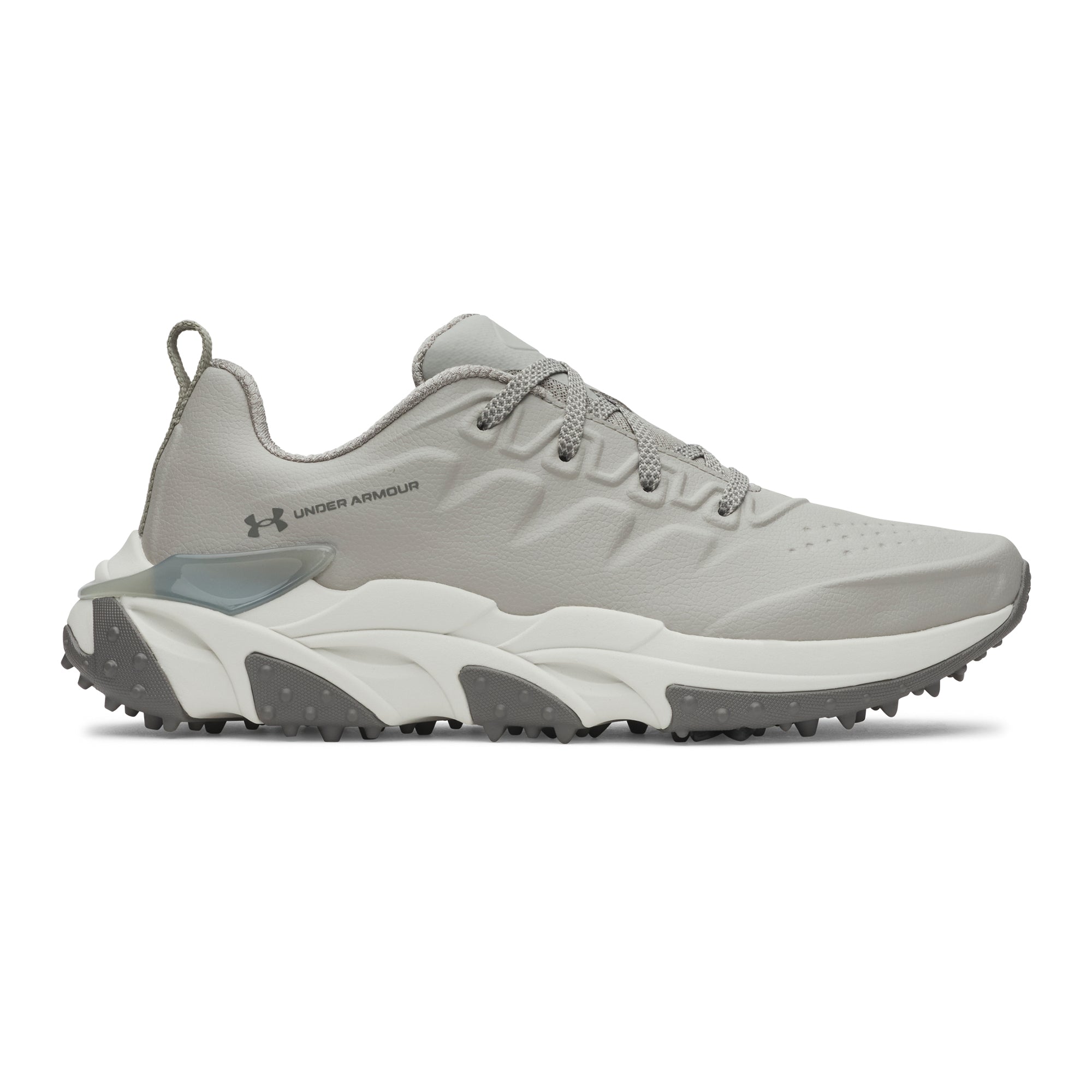 Under Armour Halo Tour SL Golf Shoes - Titanium/Summit White/Clay