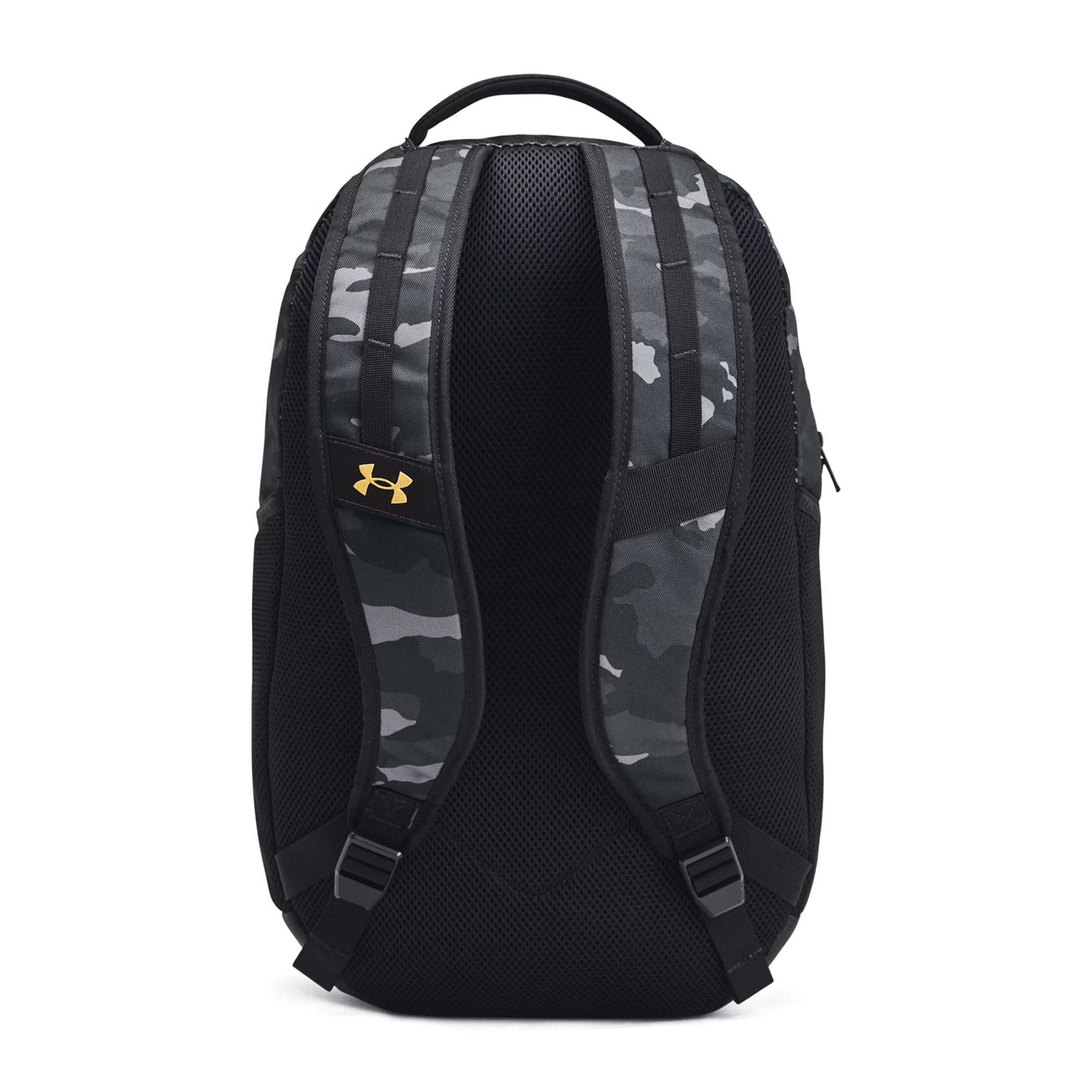 Under Armour Hustle 6.0 Backpack Black/Metallic Gold 001