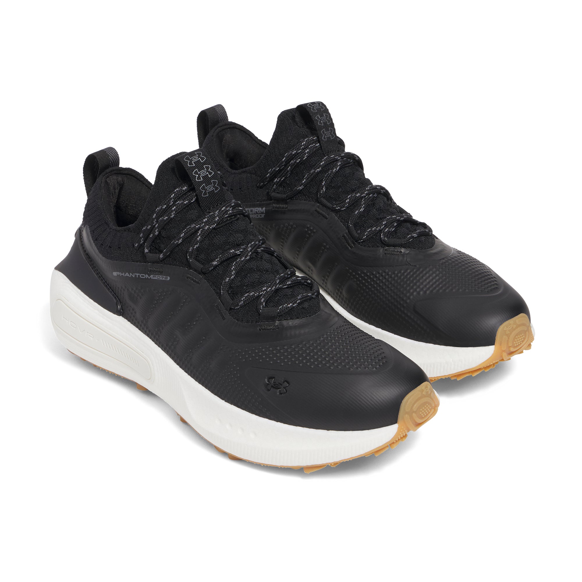 Under Armour Phantom Fore Golf Shoes Black/Metallic Gun Metal 001