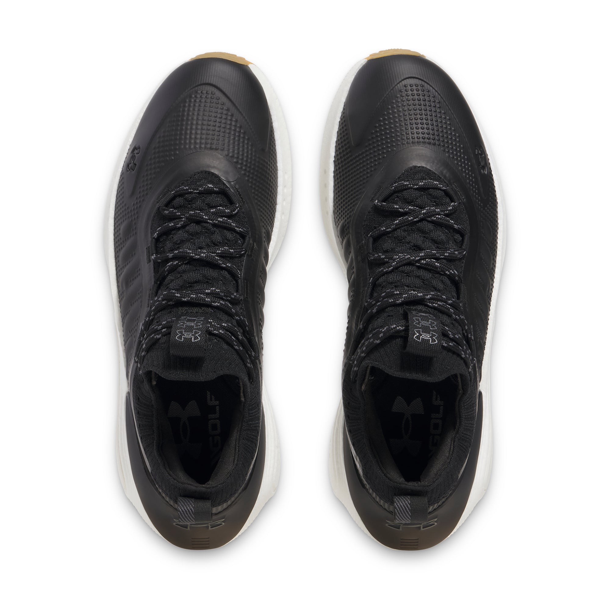 Under Armour Phantom Fore Golf Shoes Black/Metallic Gun Metal 001