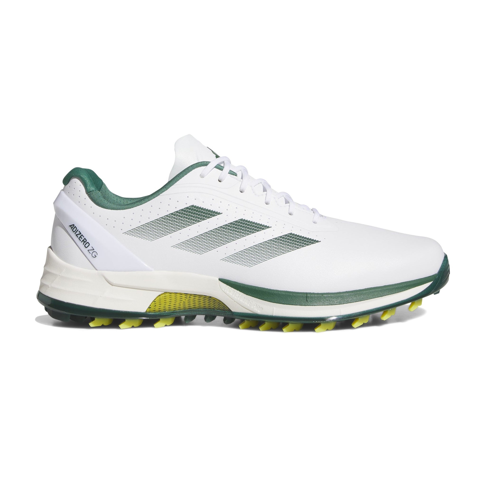 adidas Adizero ZG Golf Shoes White/Collegiate Green/Yellow