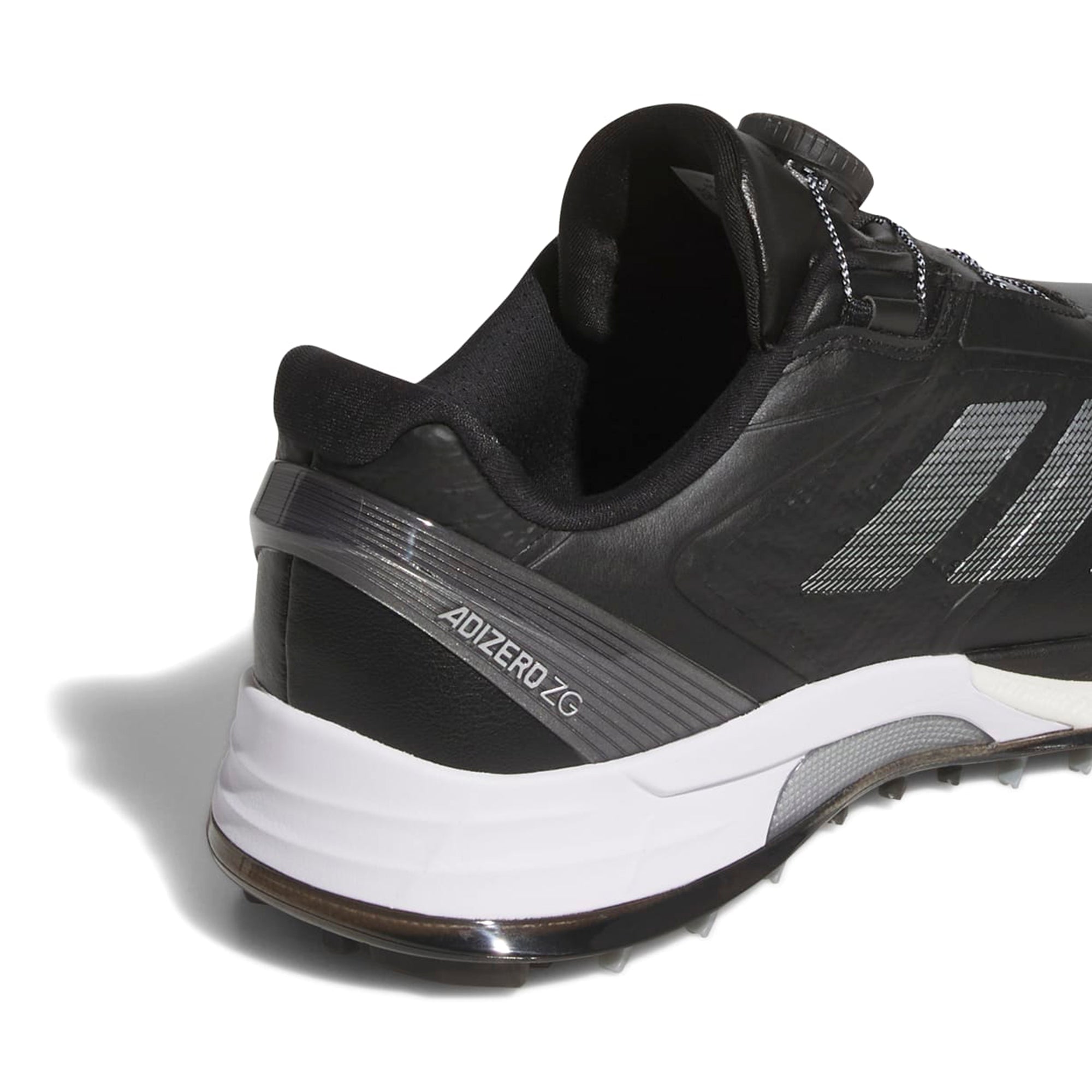 adidas Adizero ZG LO BOA Golf Shoes - Core Black/Silver/Iron