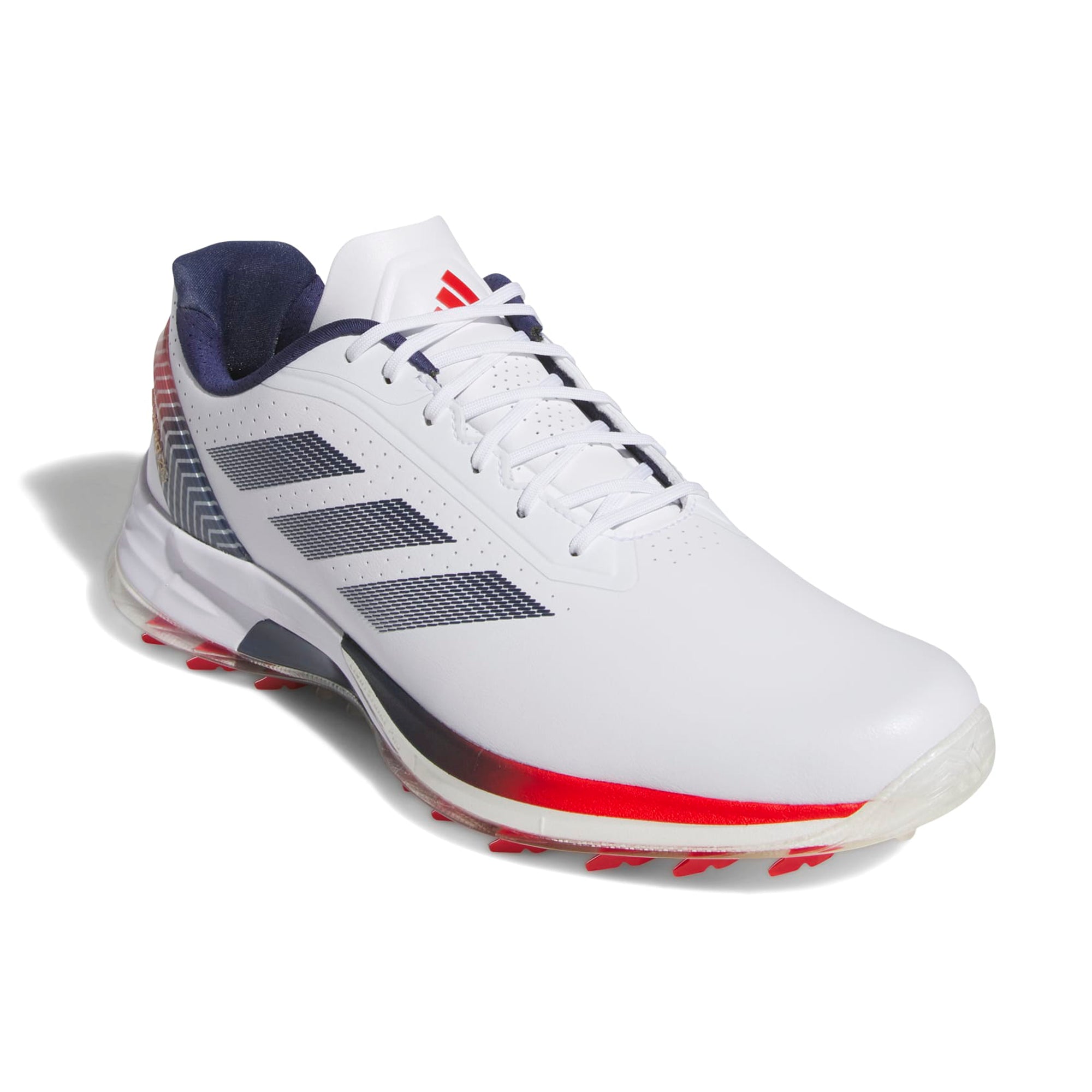 adidas Adizero ZG Team USA Golf Shoes White/Dark Blue/Red