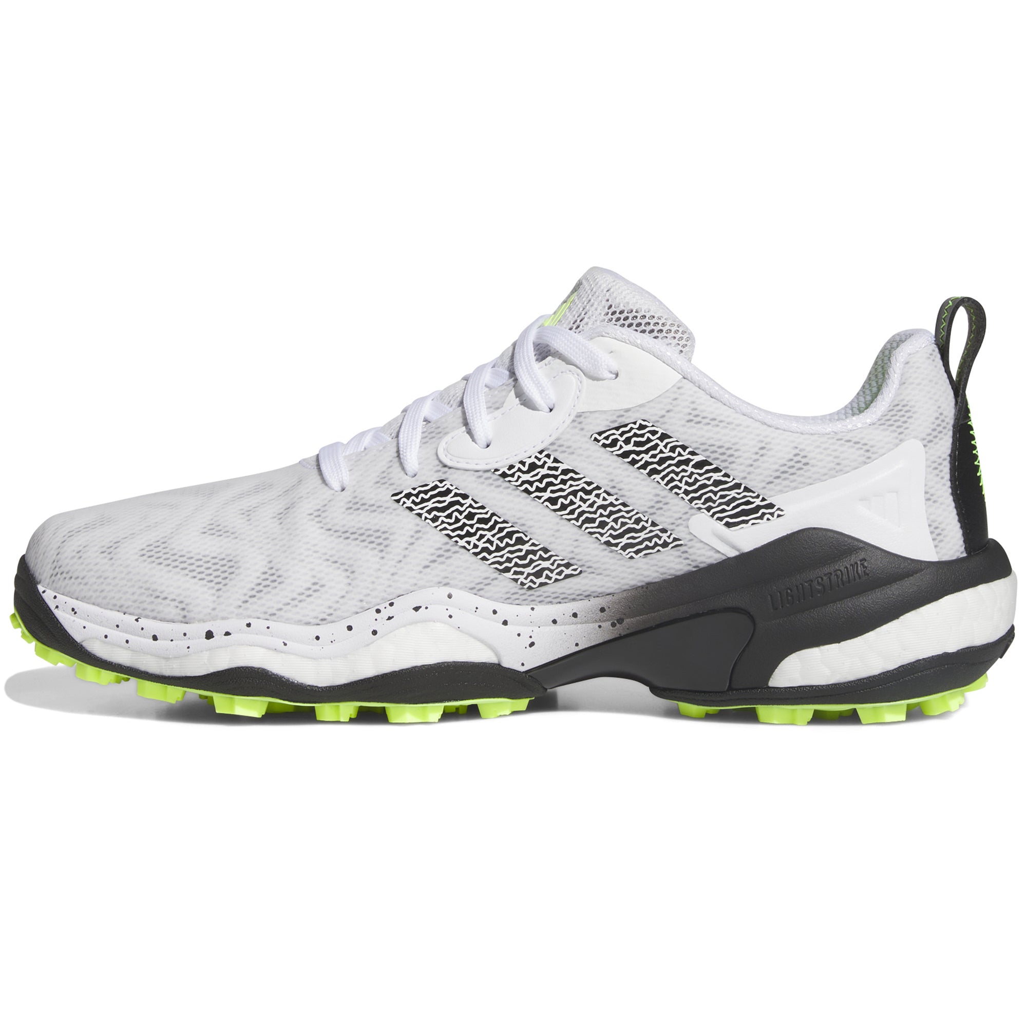 adidas CODECHAOS 25 Golf Shoes White/Black/Lucid Lemon