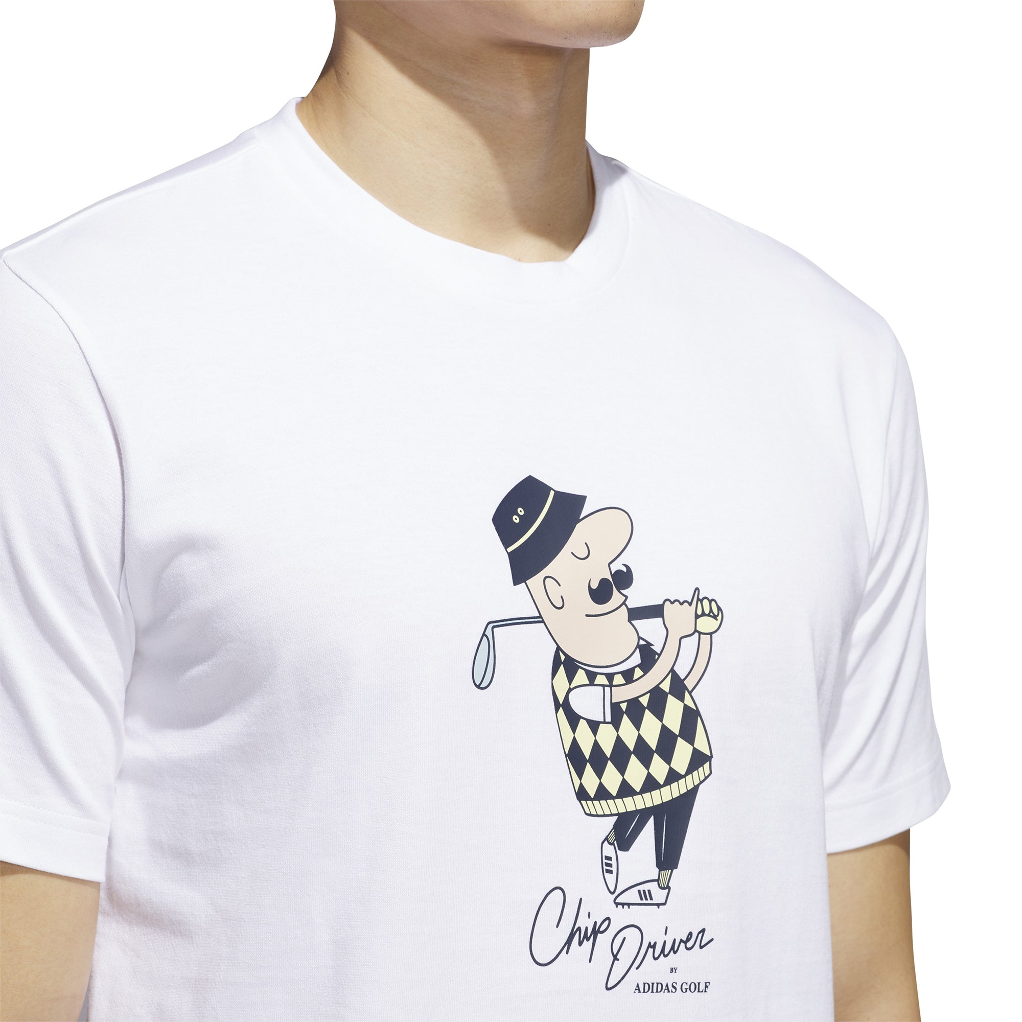adidas Golf Classic Chip Graphic Tee White