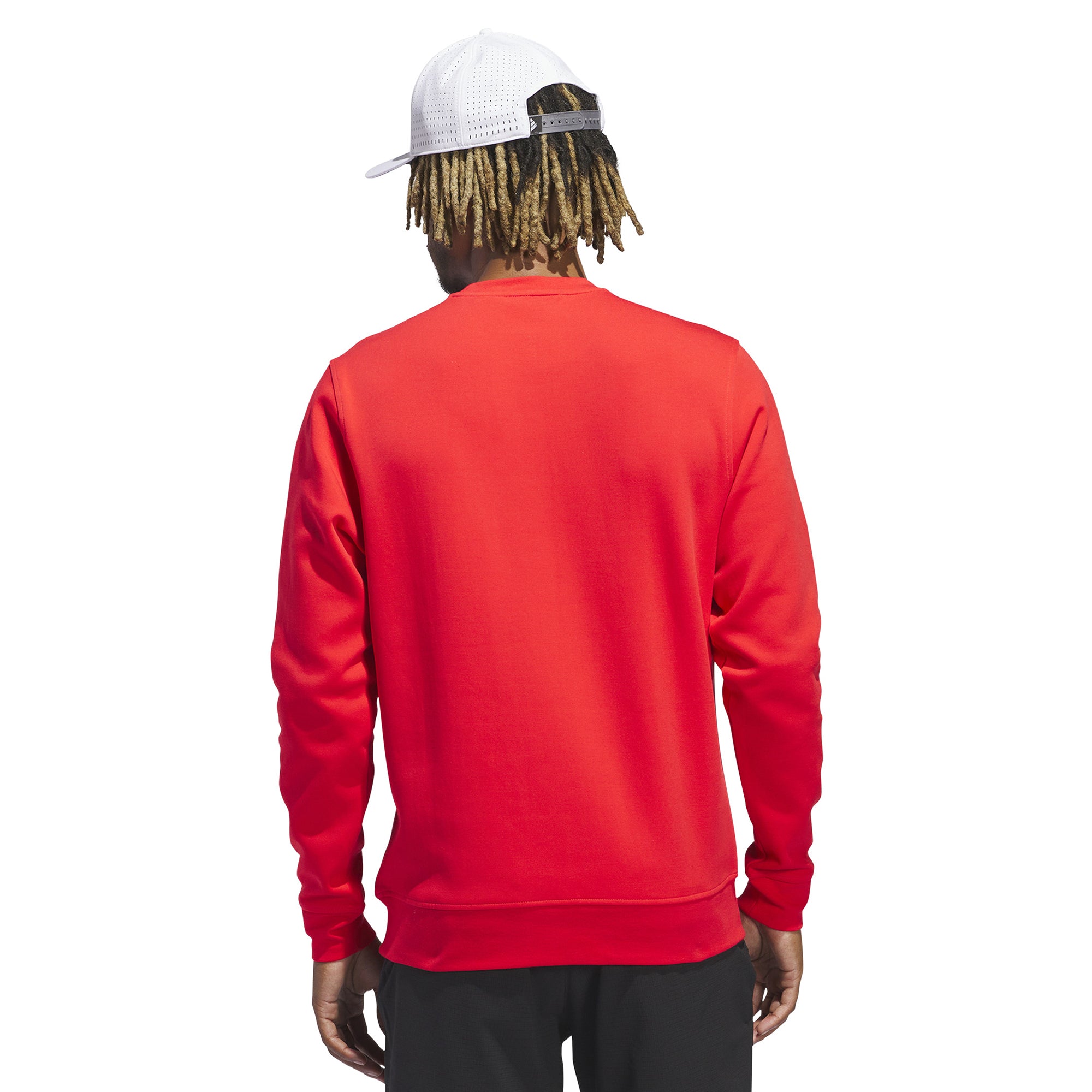 adidas Golf Crew Neck Sweater Pure Ruby