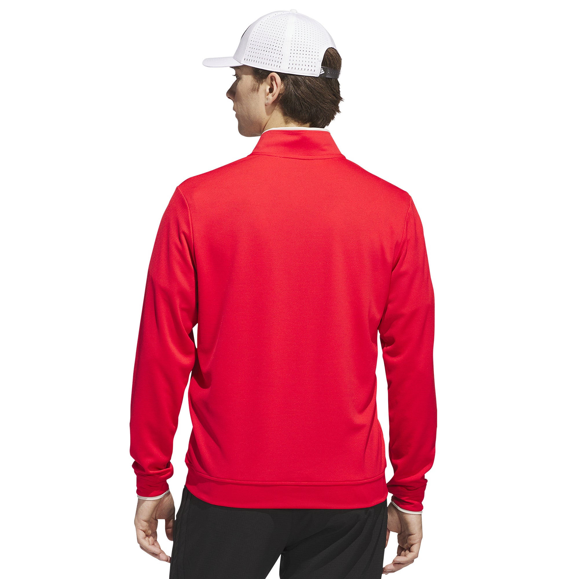 adidas Golf Lightweight 1/2 Zip Pure Ruby