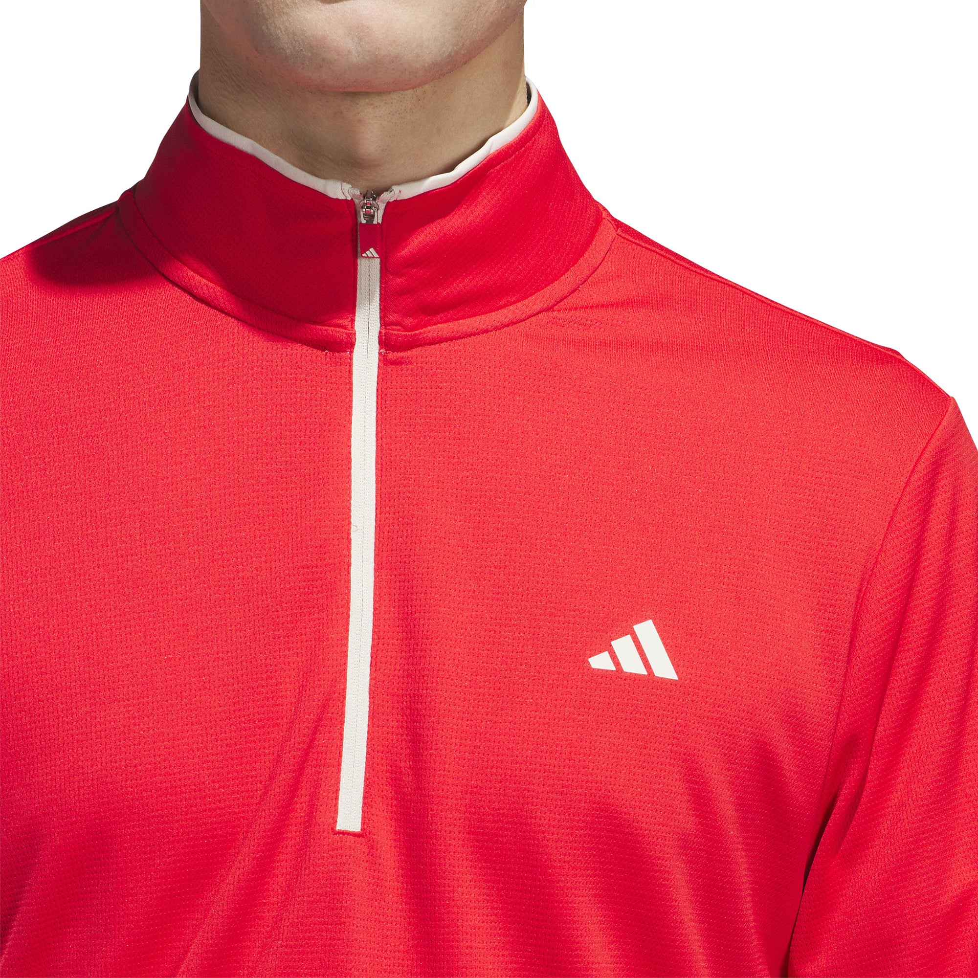adidas Golf Lightweight 1/2 Zip Pure Ruby
