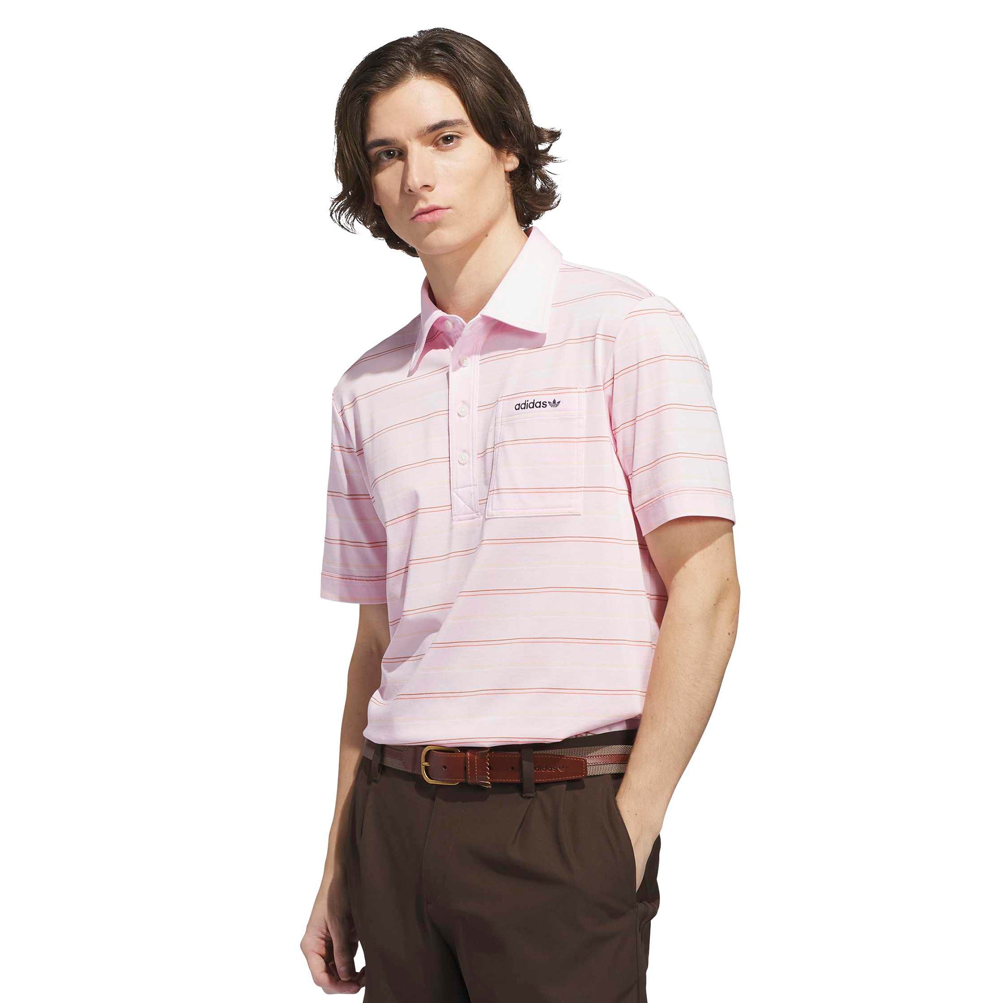 adidas Golf Originals Archive Stripe Pocket Shirt - White - KH4303
