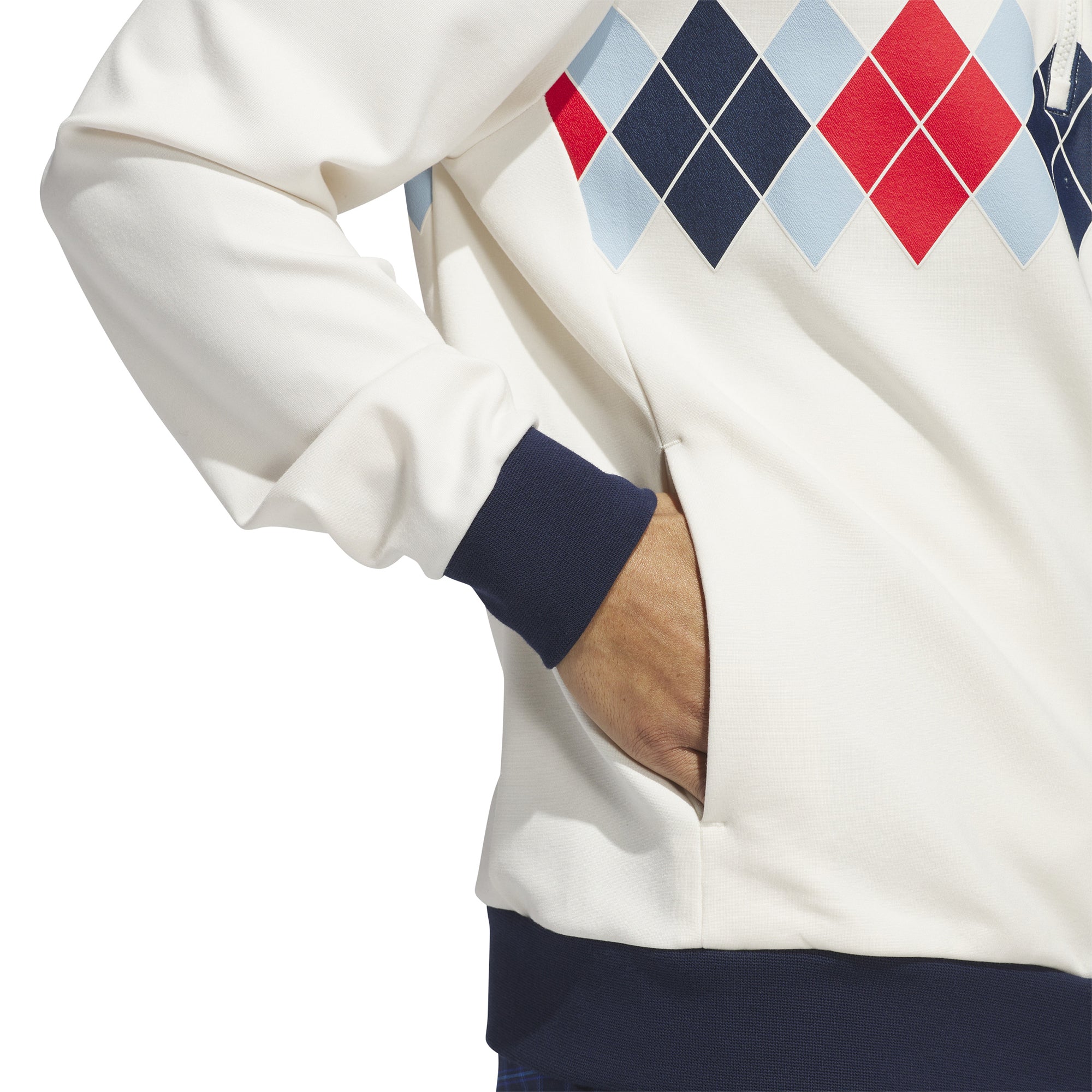 adidas Golf Originals Argyle Printed 1/4 Zip