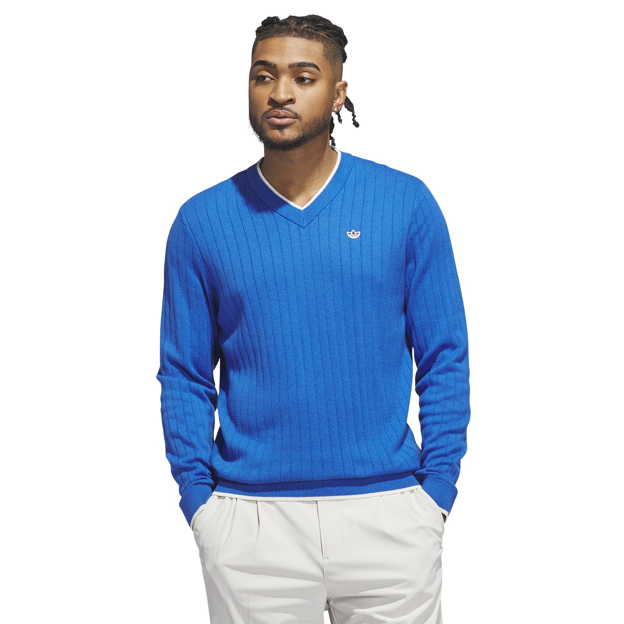 adidas Golf Originals Cashmere Knit Sweater - Trace Brown - JW3944