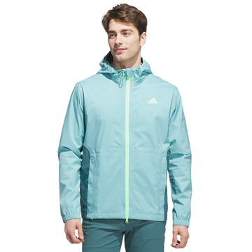 adidas Golf RAIN.RDY Hooded Waterproof Jacket Mint Tone