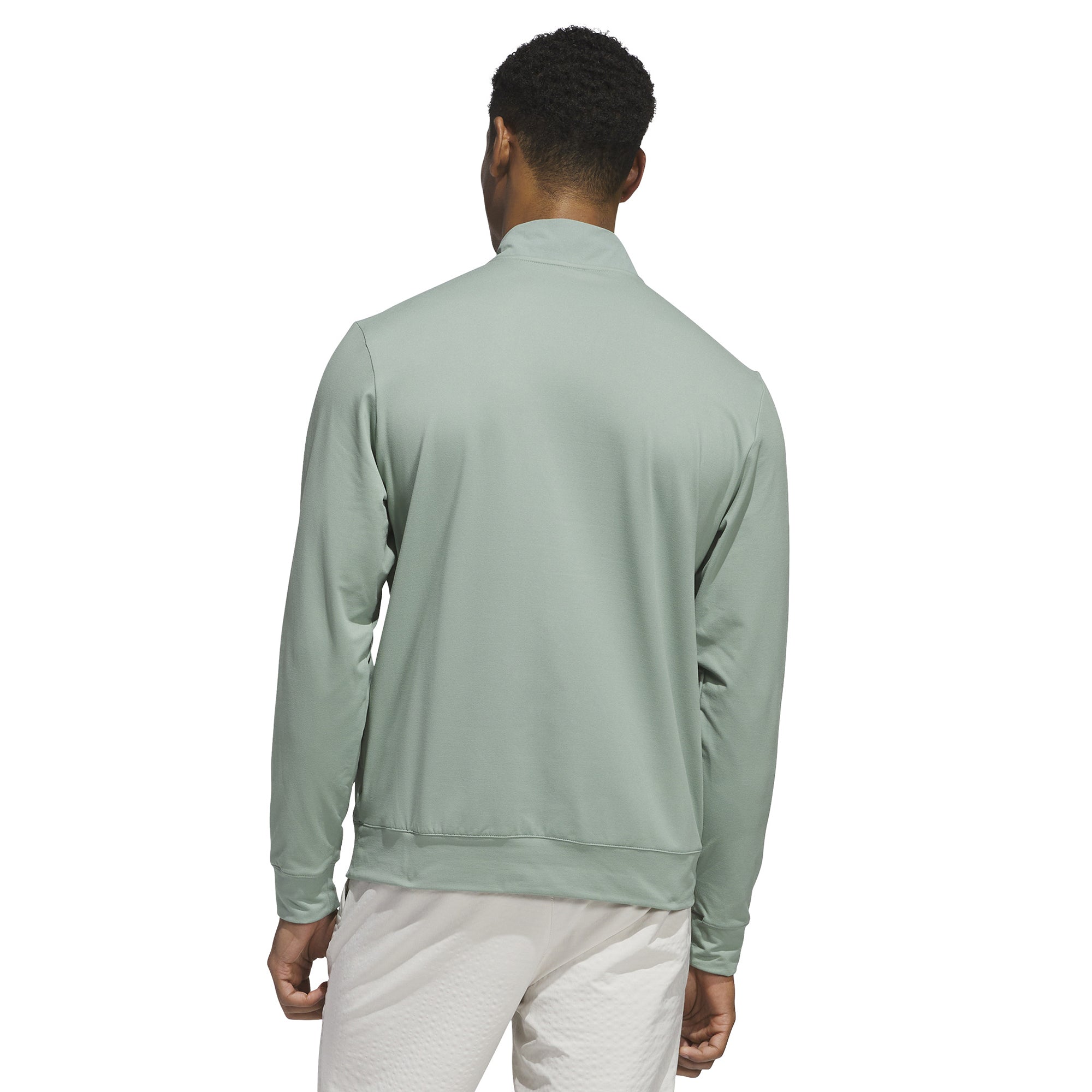 adidas Golf Tour 1/4 Zip Silver Green