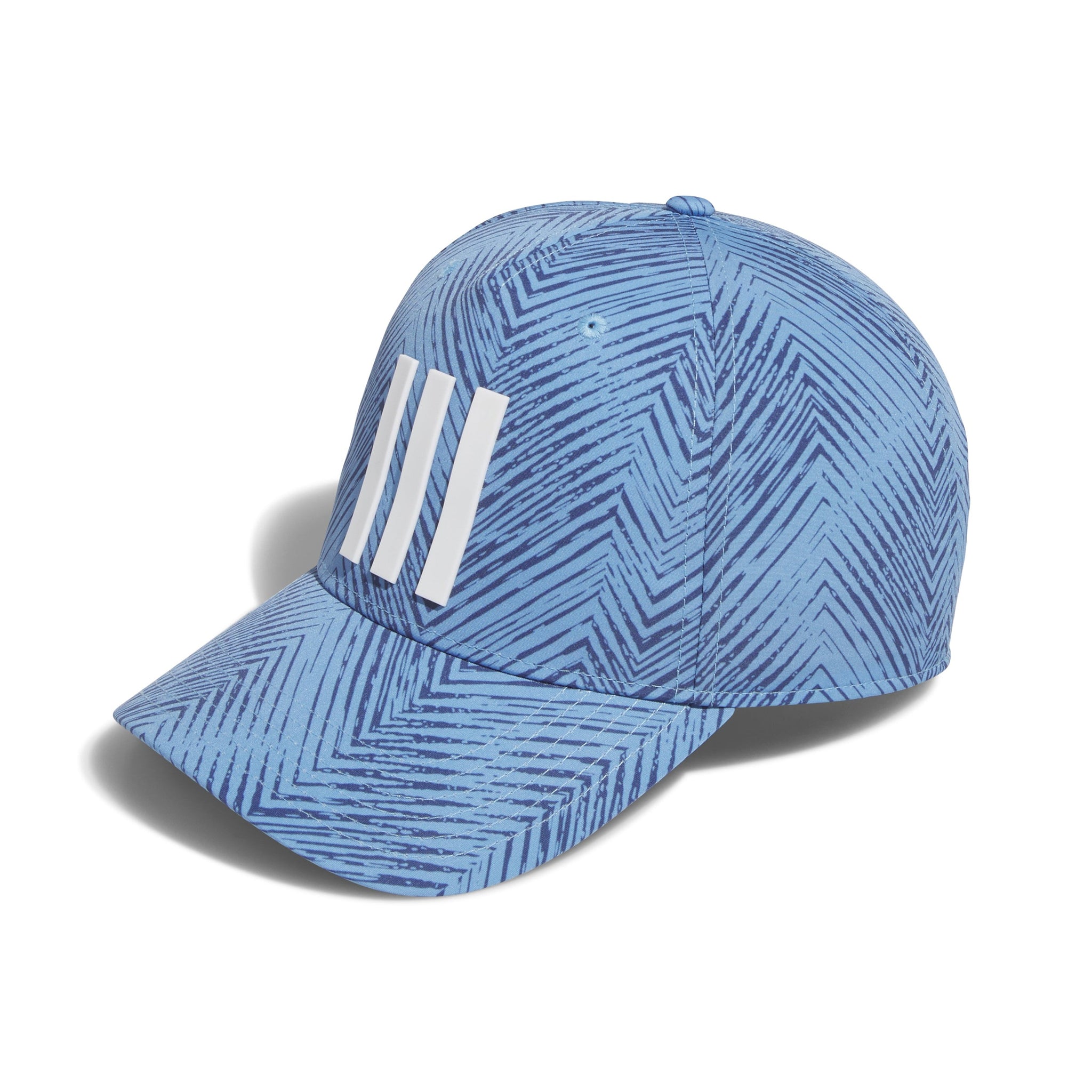 adidas Golf Tour 3-Stripes Print Snapback Cap Semi Burst Blue