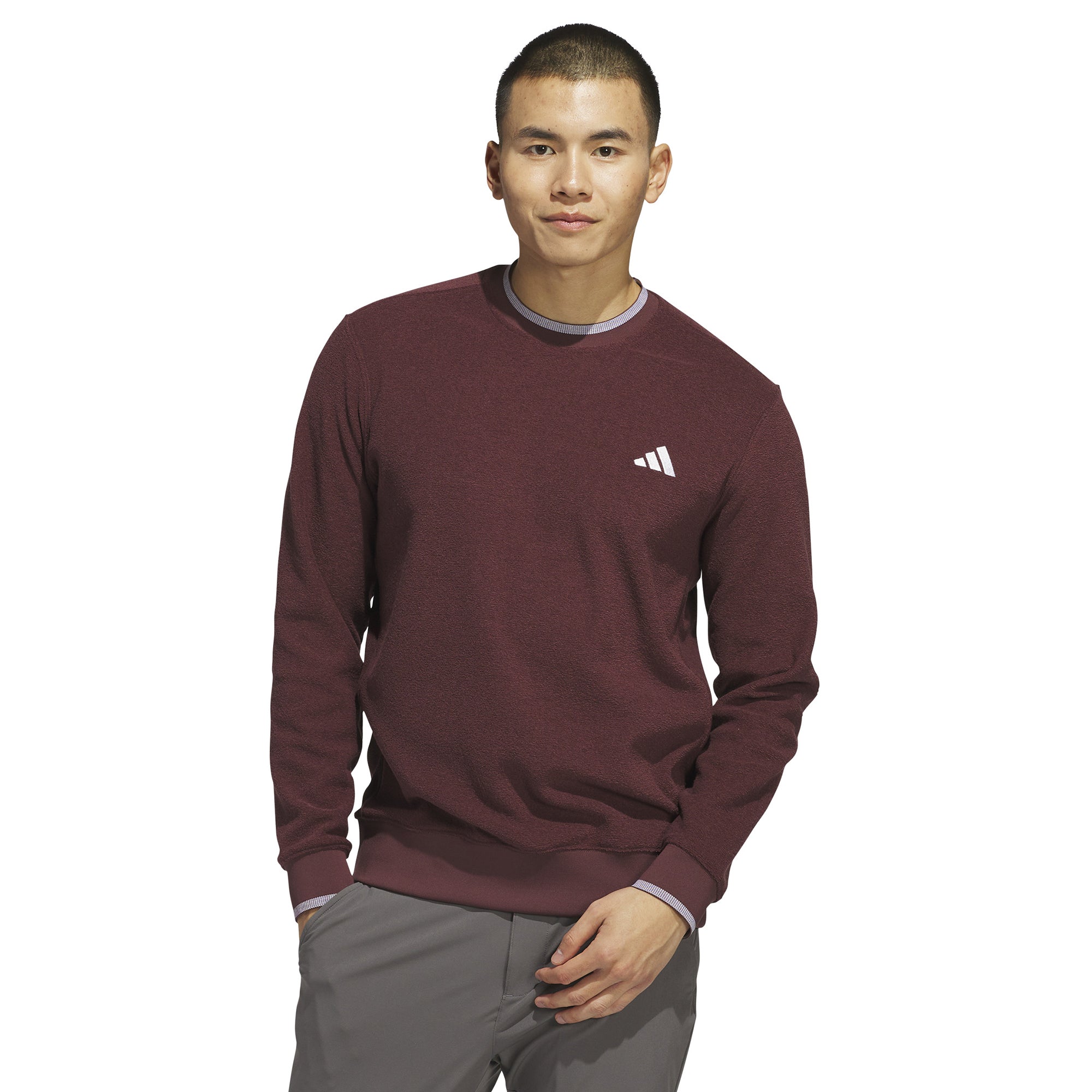 adidas Golf Tour Crew Neck Aurora Ruby