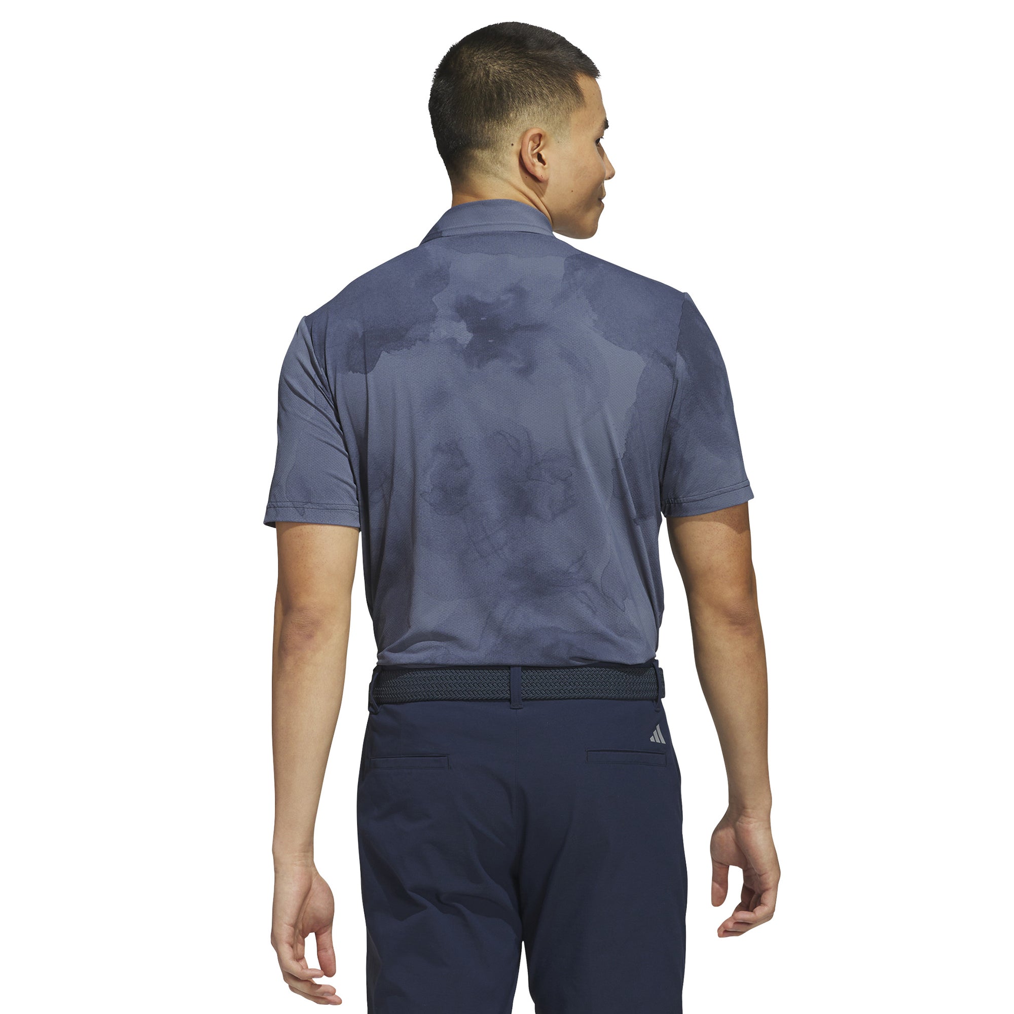 adidas Golf Tour Printed Mesh Shirt Collegiate Navy/Preloved Ink