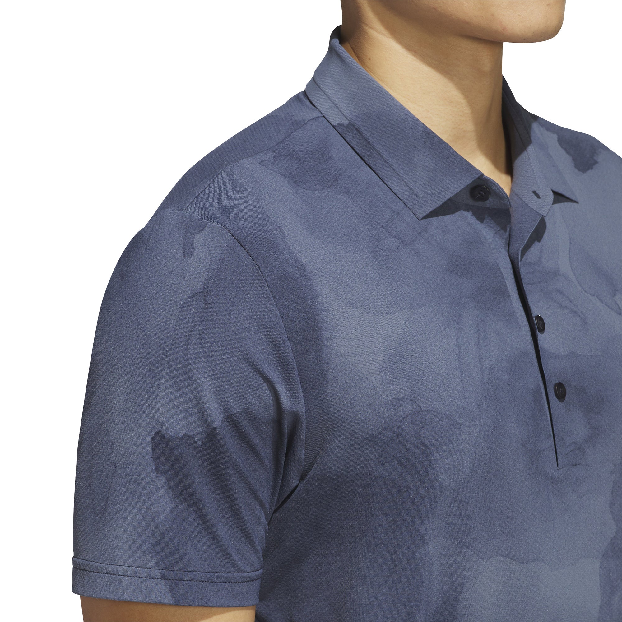 adidas Golf Tour Printed Mesh Shirt Collegiate Navy/Preloved Ink