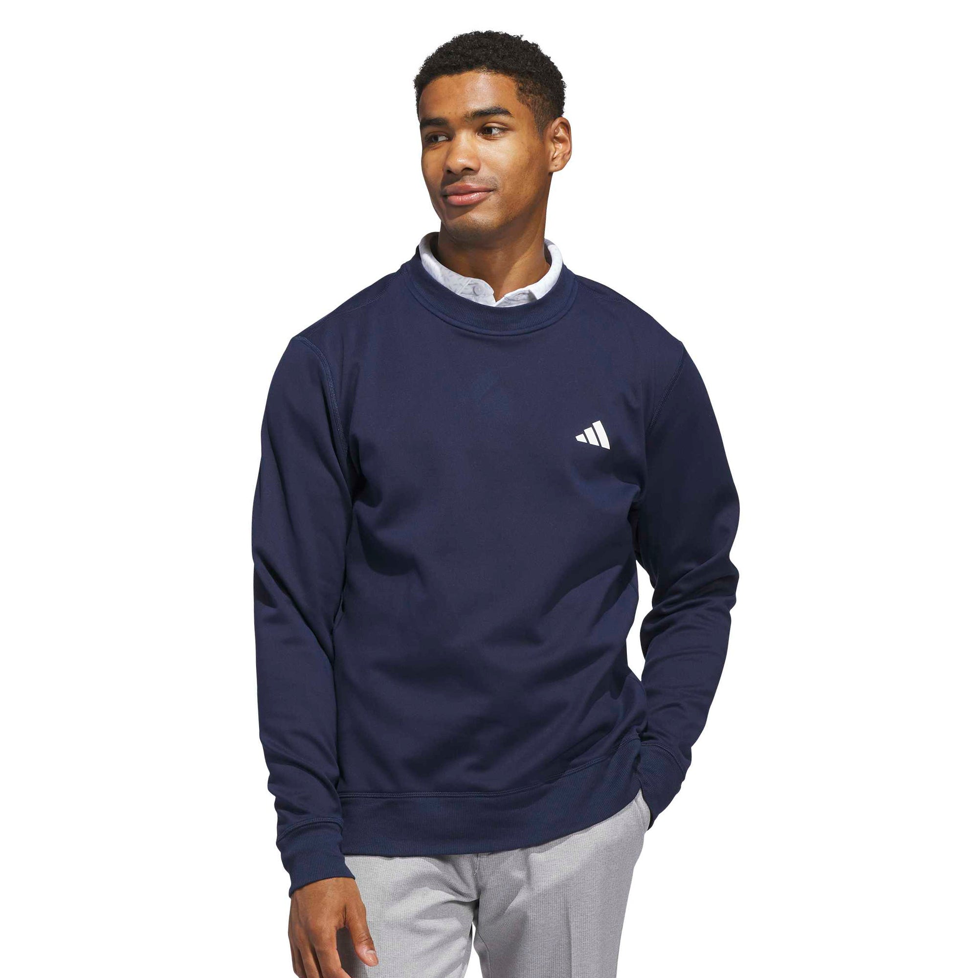 adidas Golf Ultimate365 Climawarm Crew Neck - Collegiate Navy