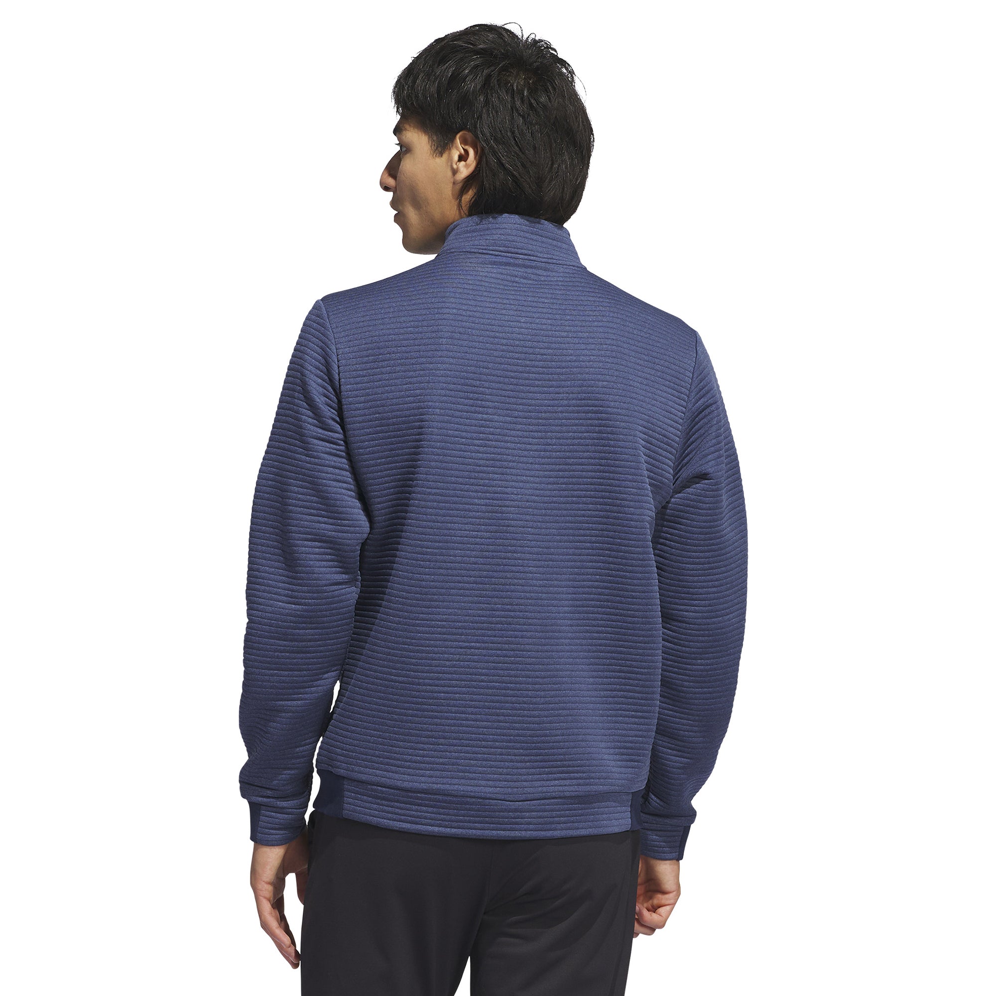adidas Golf Ultimate365 DWR Textured 1/4 Zip Collegiate Navy/Prevloved Ink 