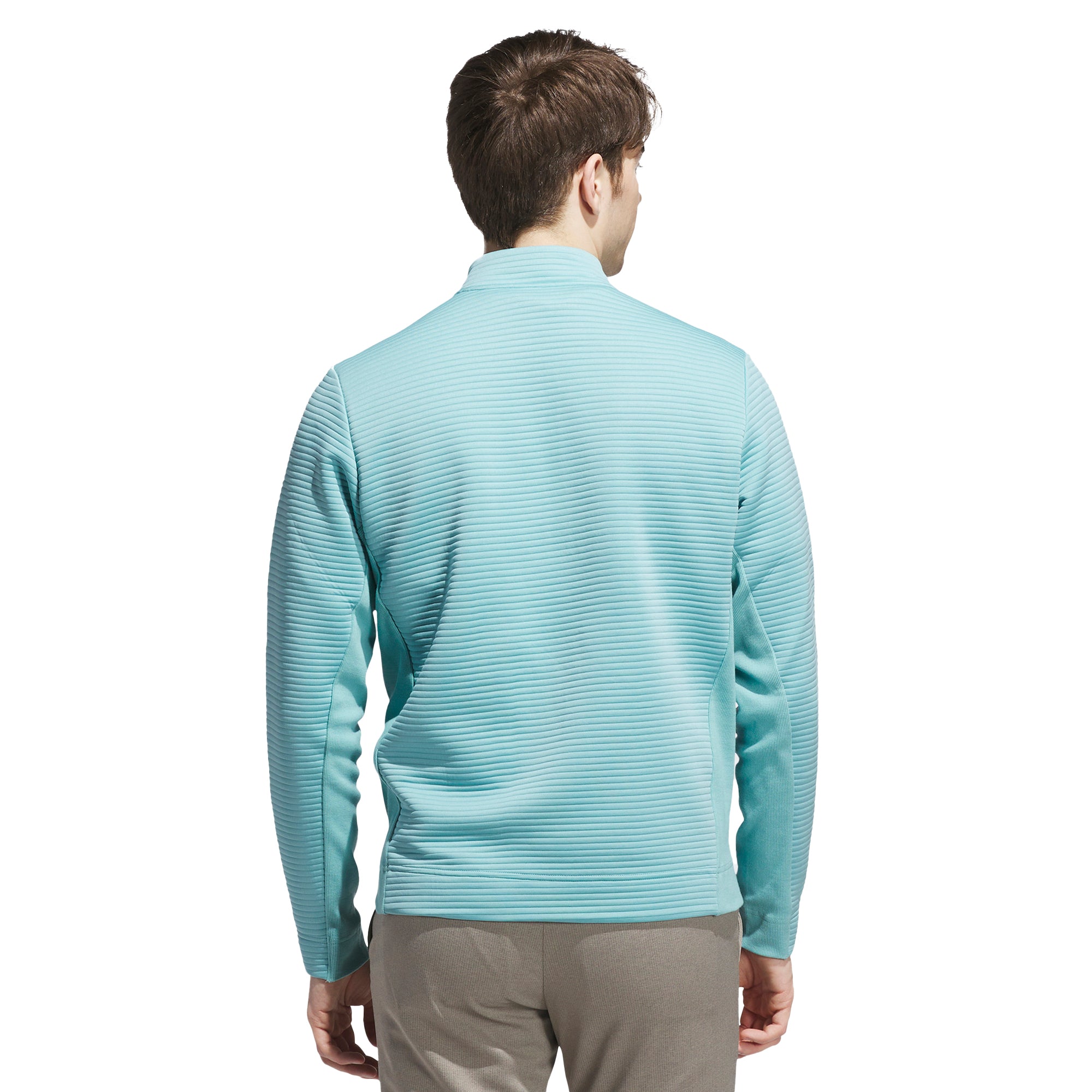 adidas Golf Ultimate365 DWR Textured 1/4 Zip Mint Tone