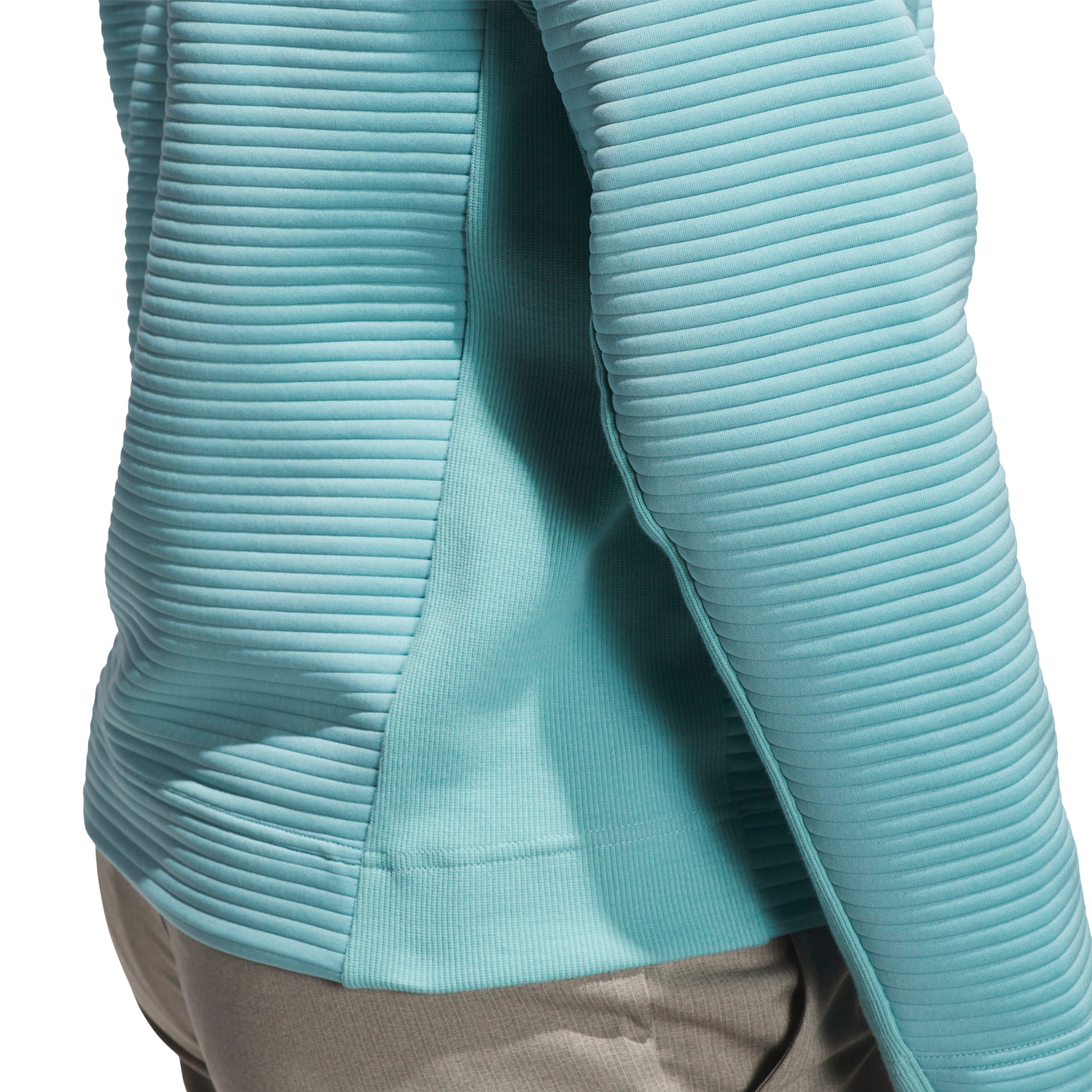 adidas Golf Ultimate365 DWR Textured 1/4 Zip Mint Tone