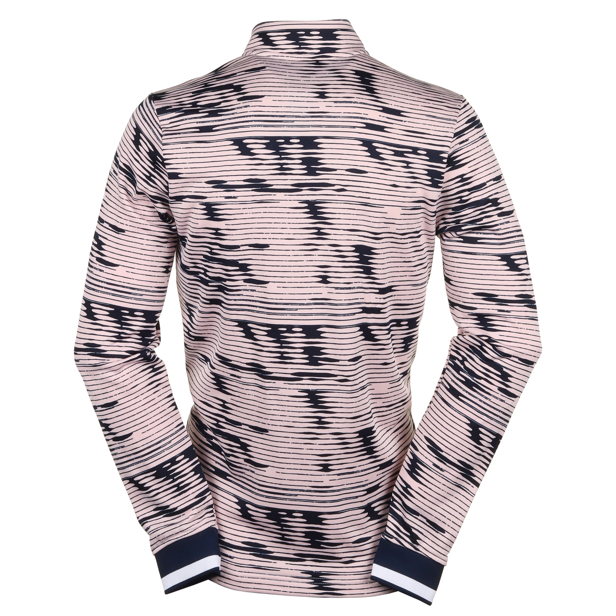 adidas Golf Ultimate365 Linear Stripe 1/4 Zip Sandy Pink/Collegiate Navy