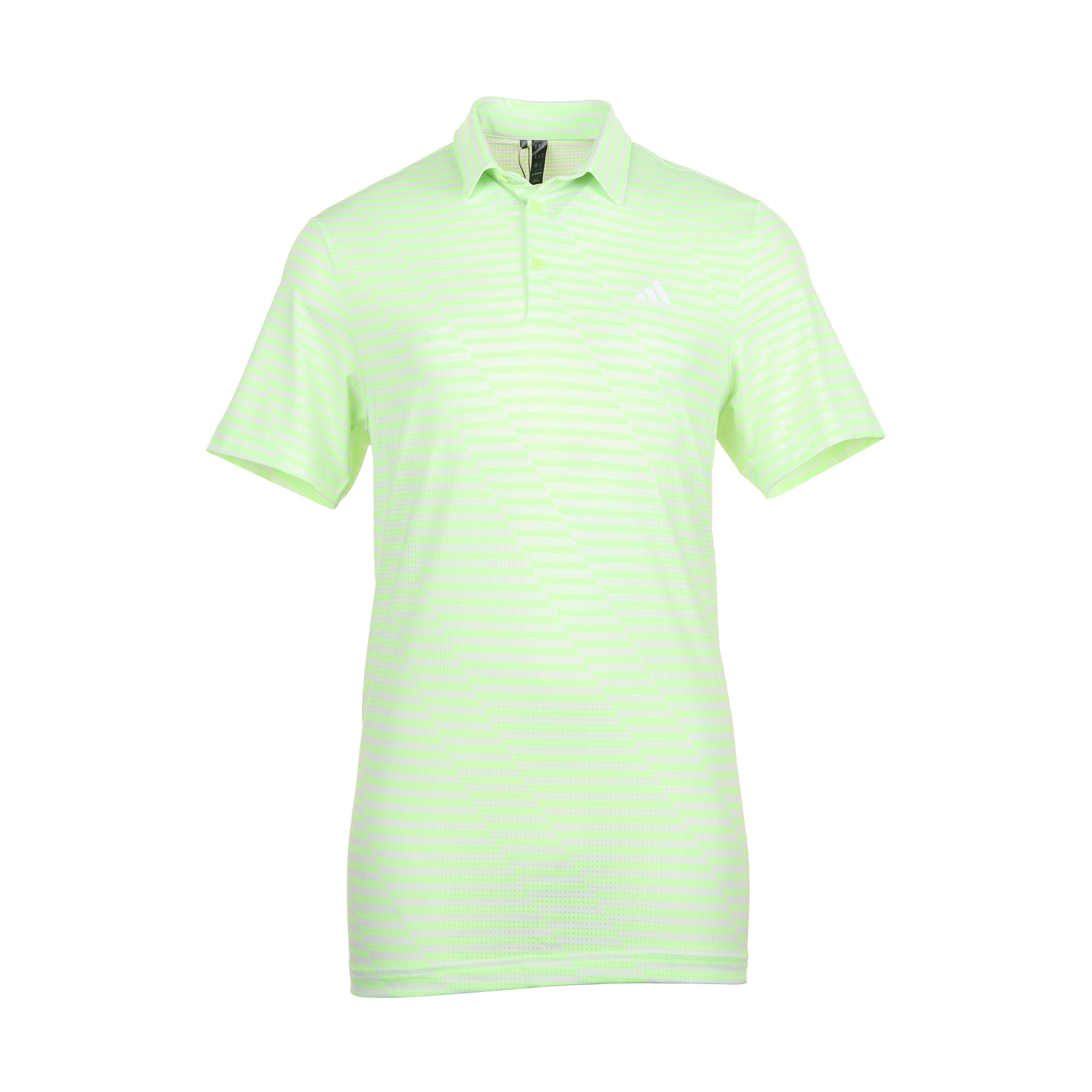 adidas Golf Ultimate365 Mesh Print Shirt IU4391 Green Spark