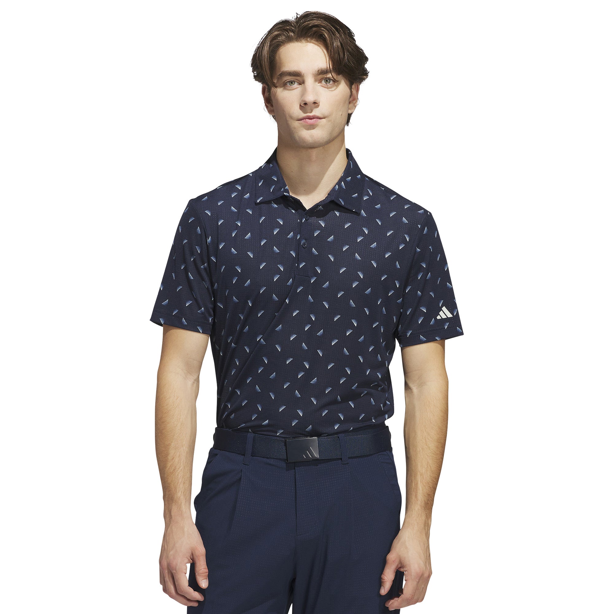 adidas Golf Ultimate365 Printed Mesh Shirt Collegiate Navy/Wonder Blue