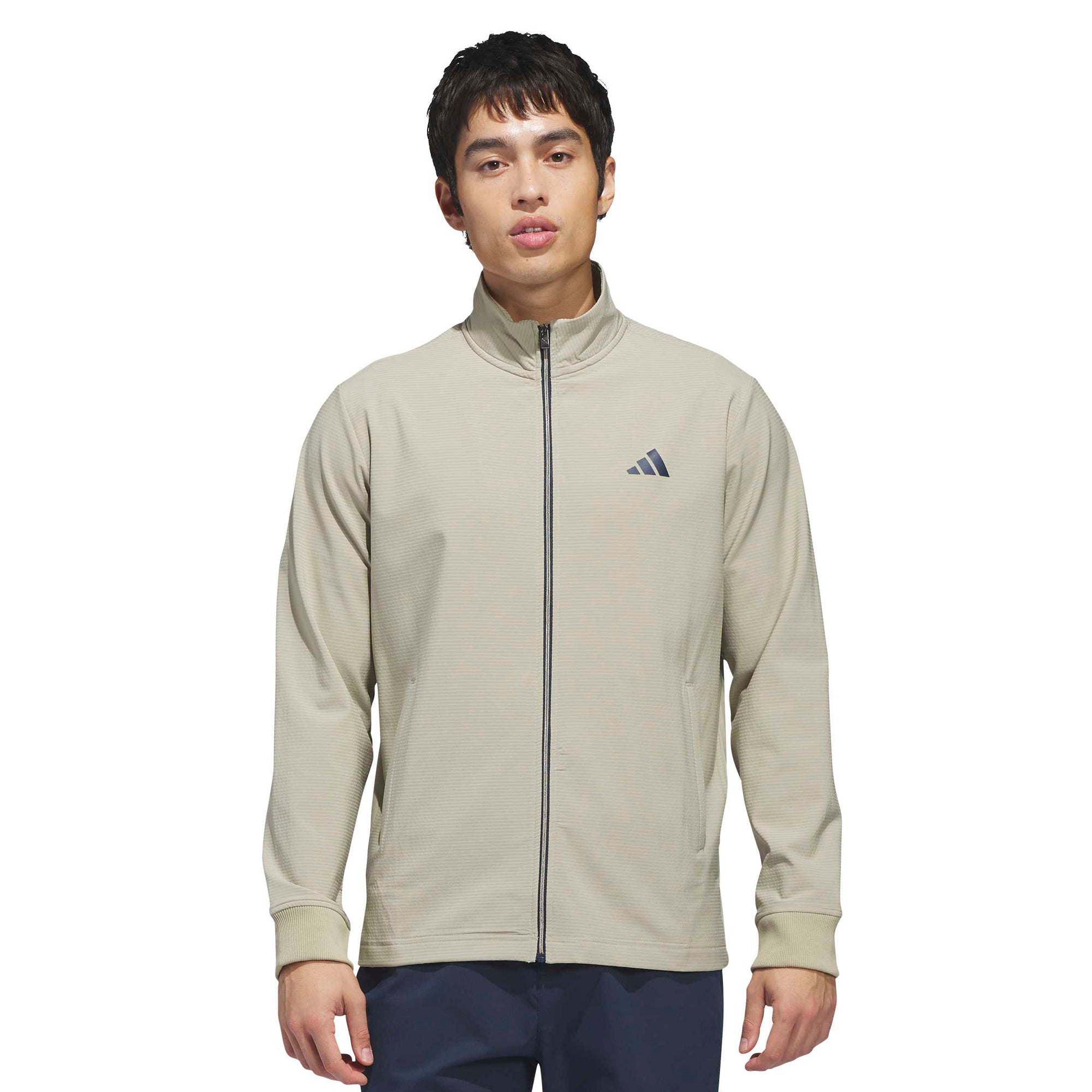 adidas Golf Ultimate365 Textured Wind Jacket - Black/Alumina