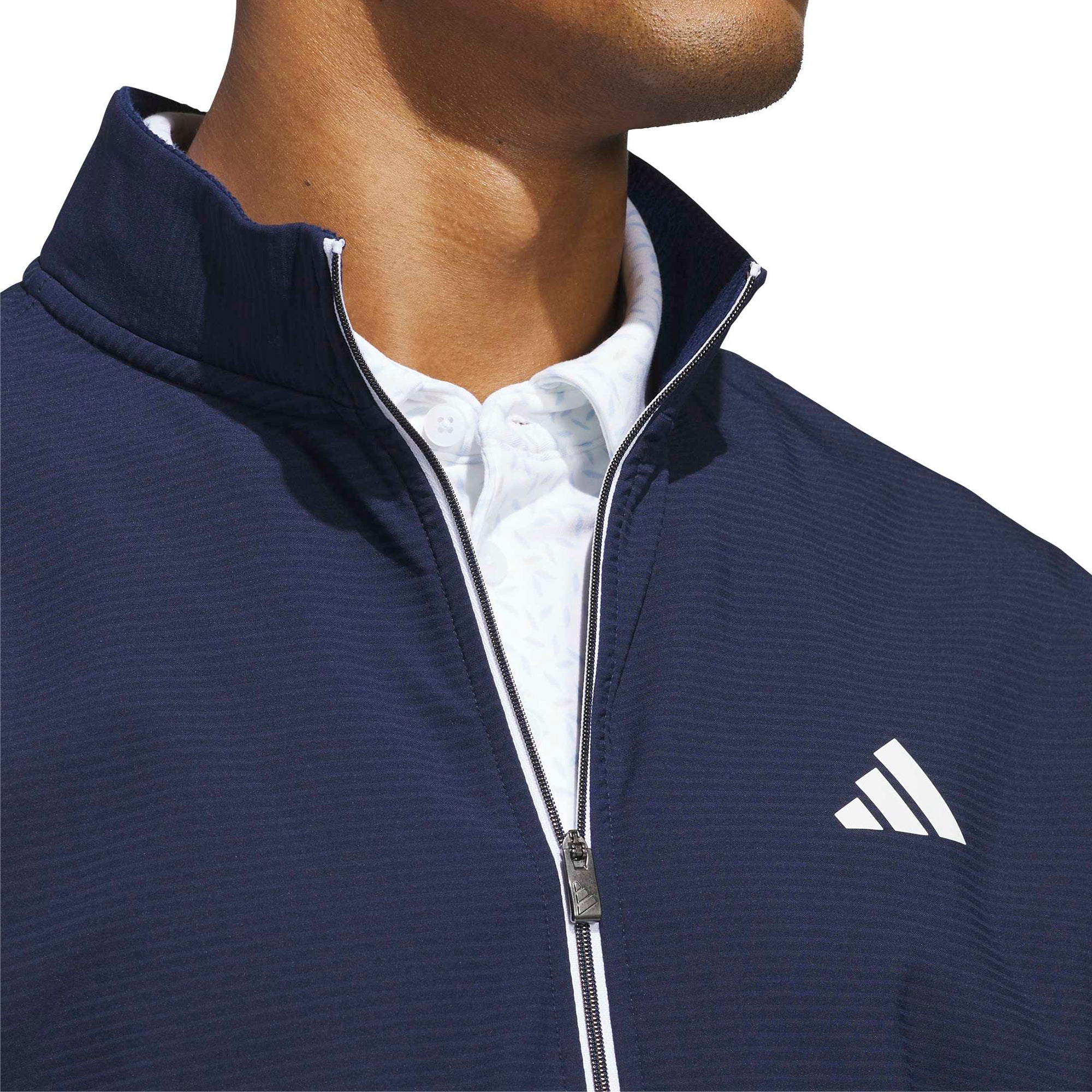 adidas Golf Ultimate365 Textured Wind Jacket - Collegiate Navy