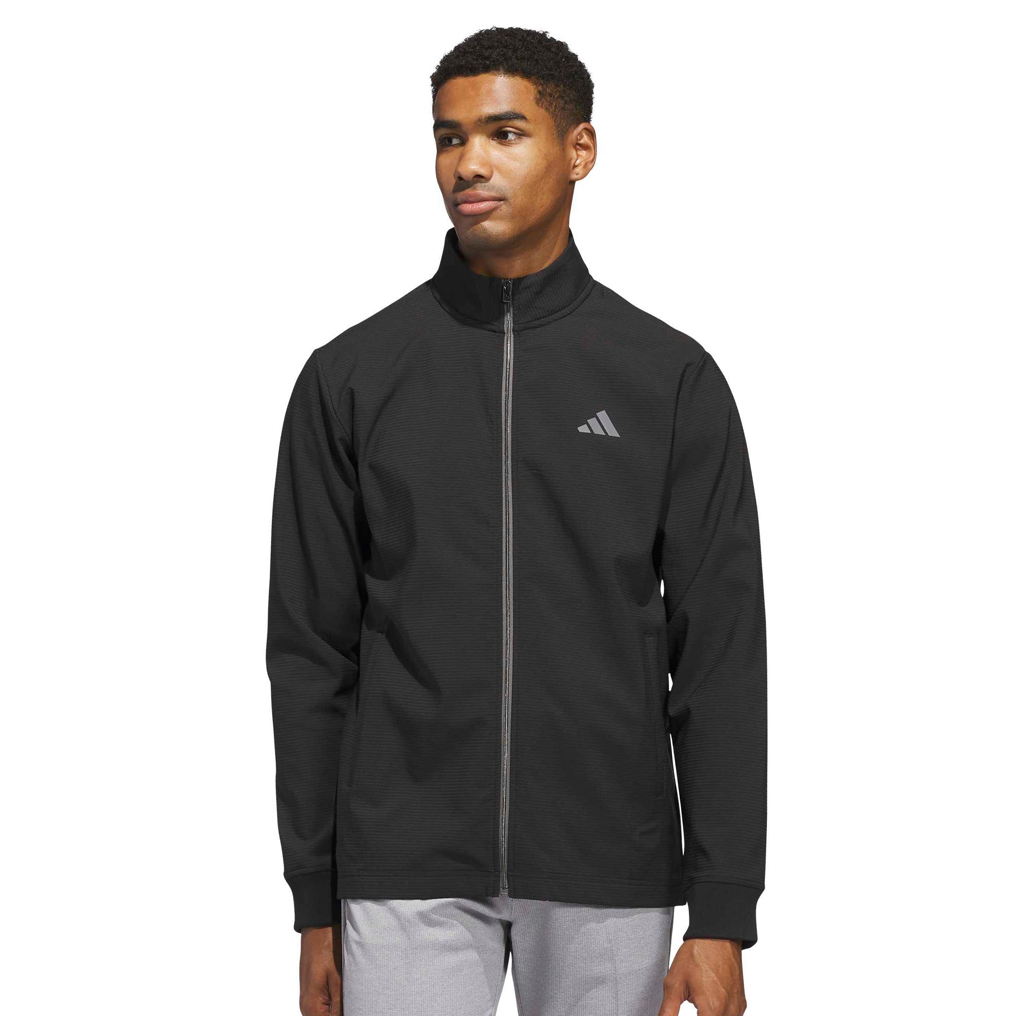adidas Golf Ultimate365 Textured Wind Jacket - Black - KB6796