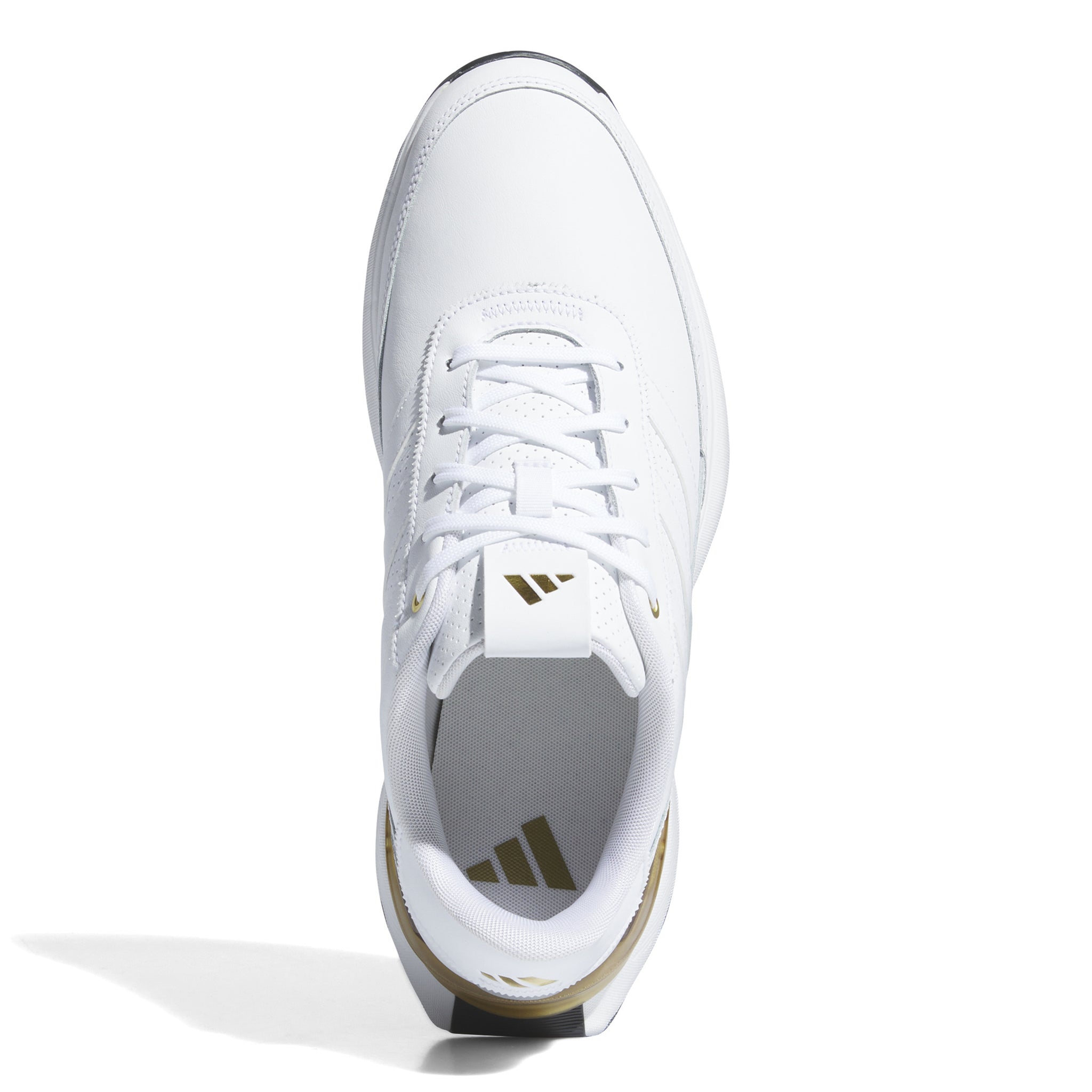 adidas S2G 24 Leather Spikeless Golf Shoes White/Gold