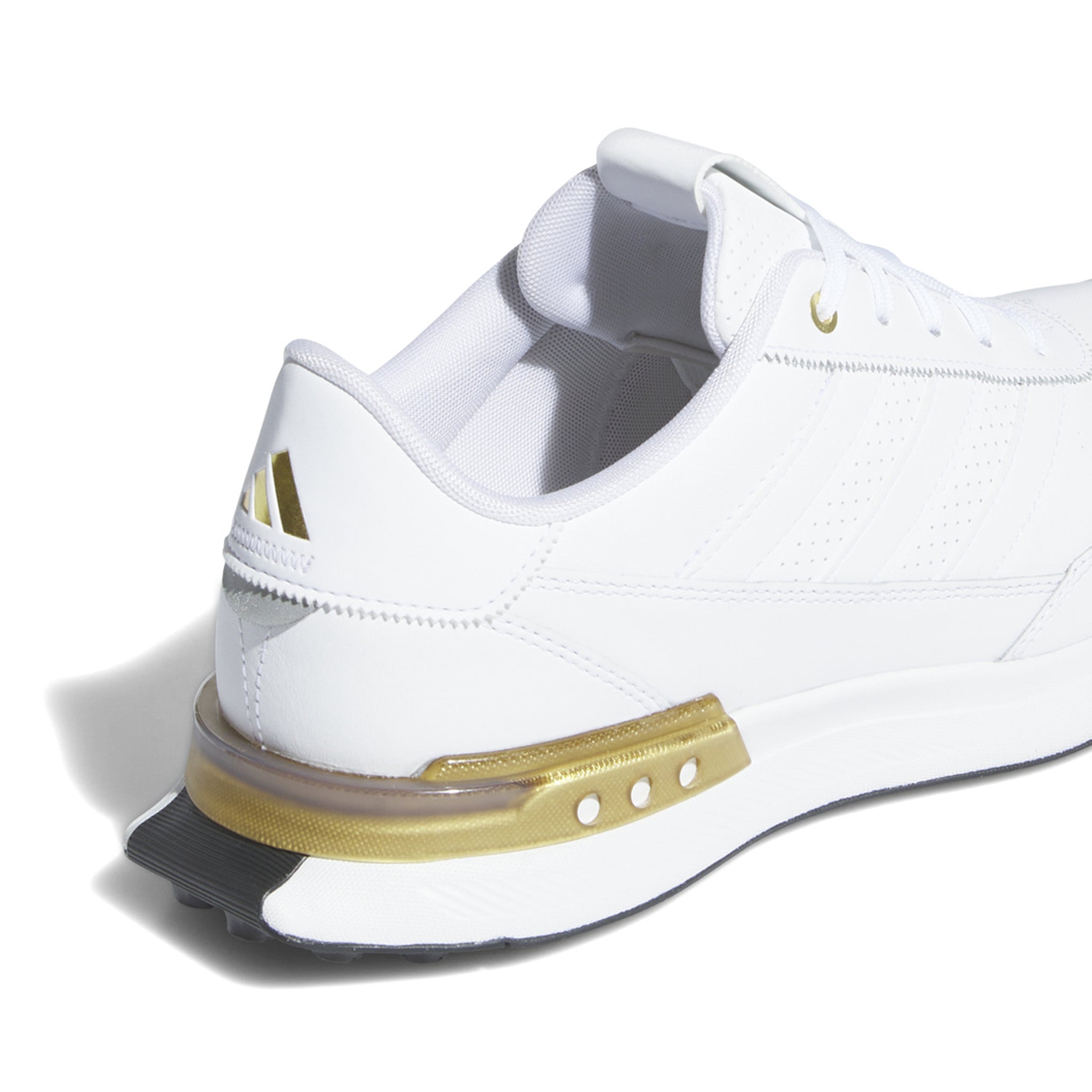 adidas S2G 24 Leather Spikeless Golf Shoes White/Gold