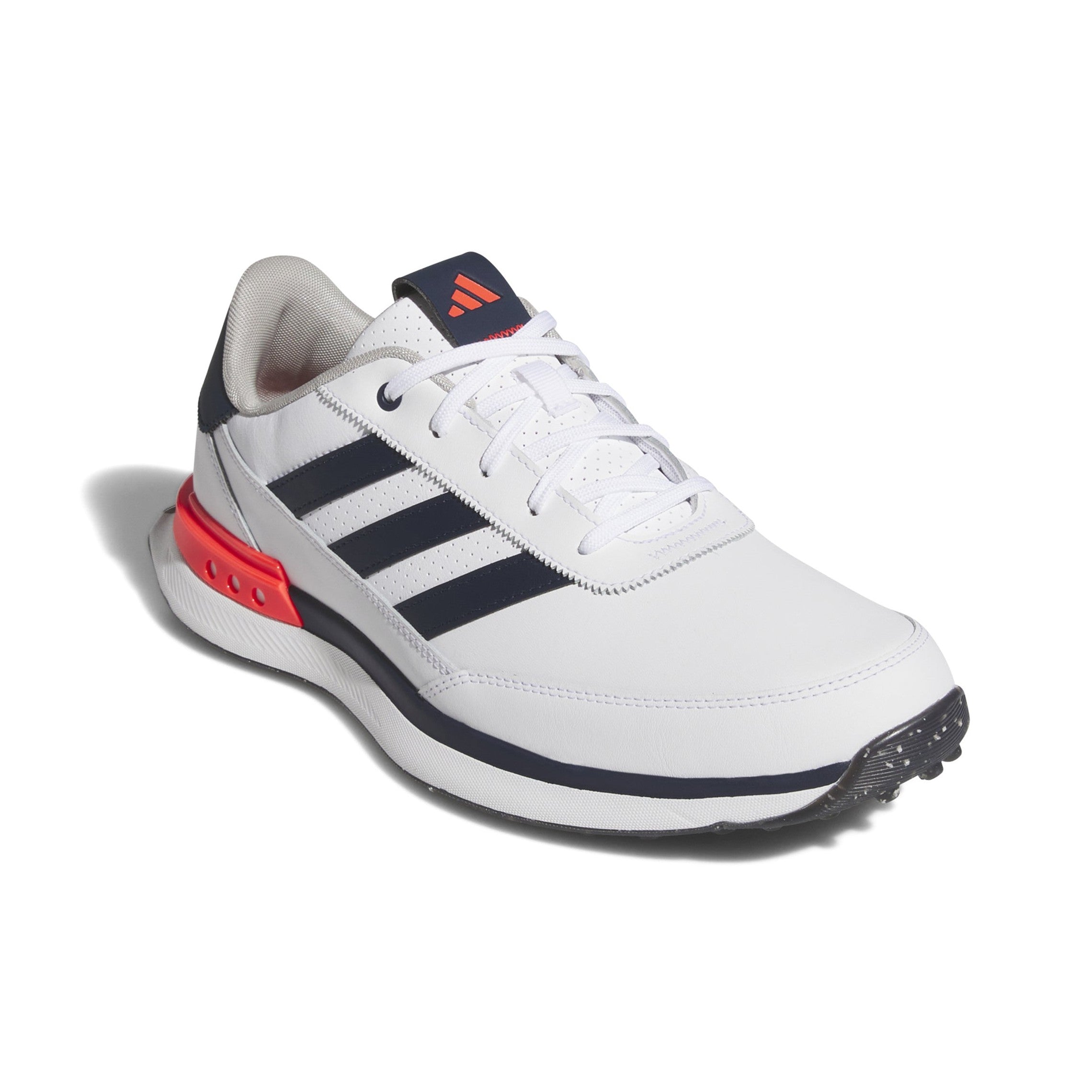adidas S2G 24 Leather Spikeless Golf Shoes - White/Navy