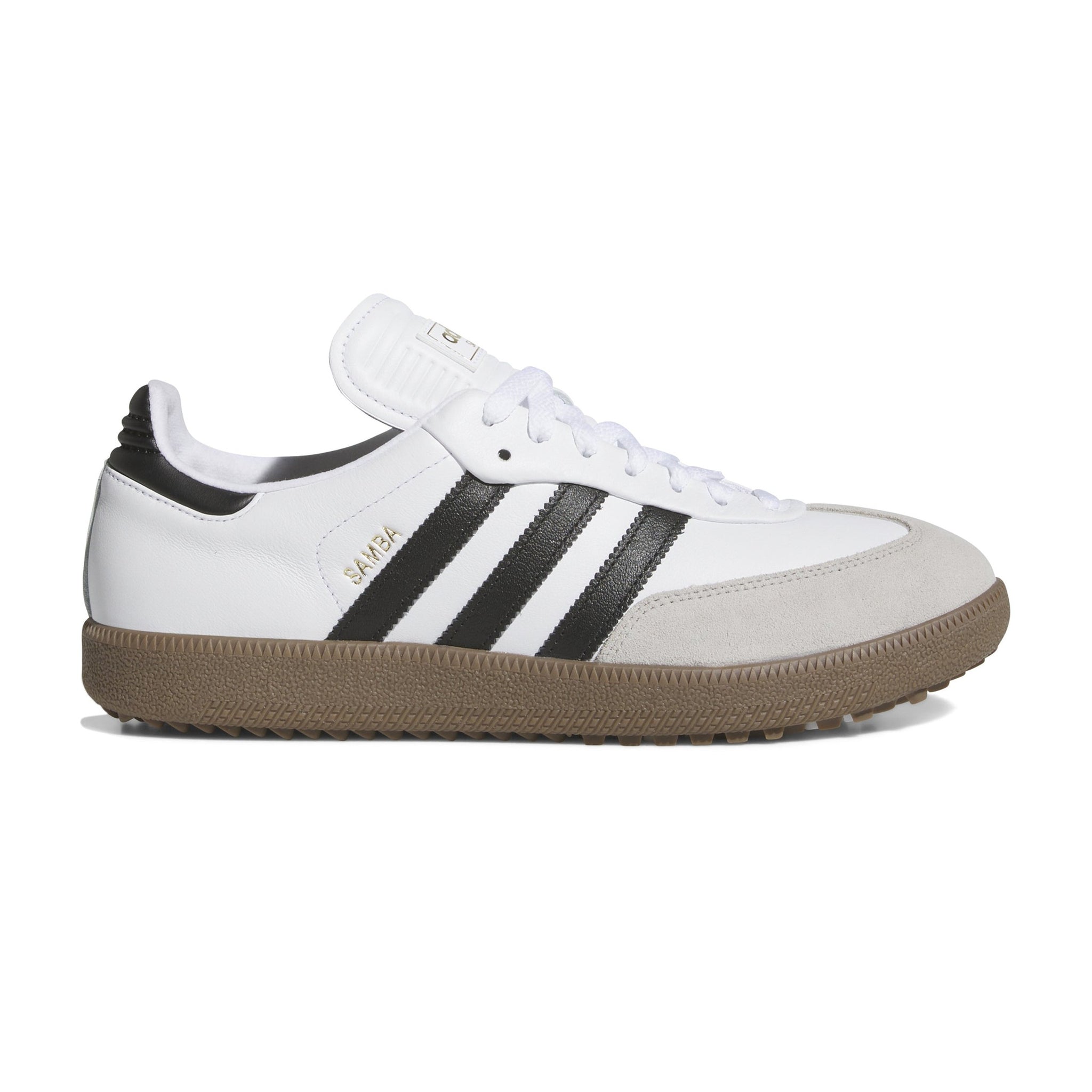 adidas Samba Lux Spikeless Golf Shoes White/Black/Gum