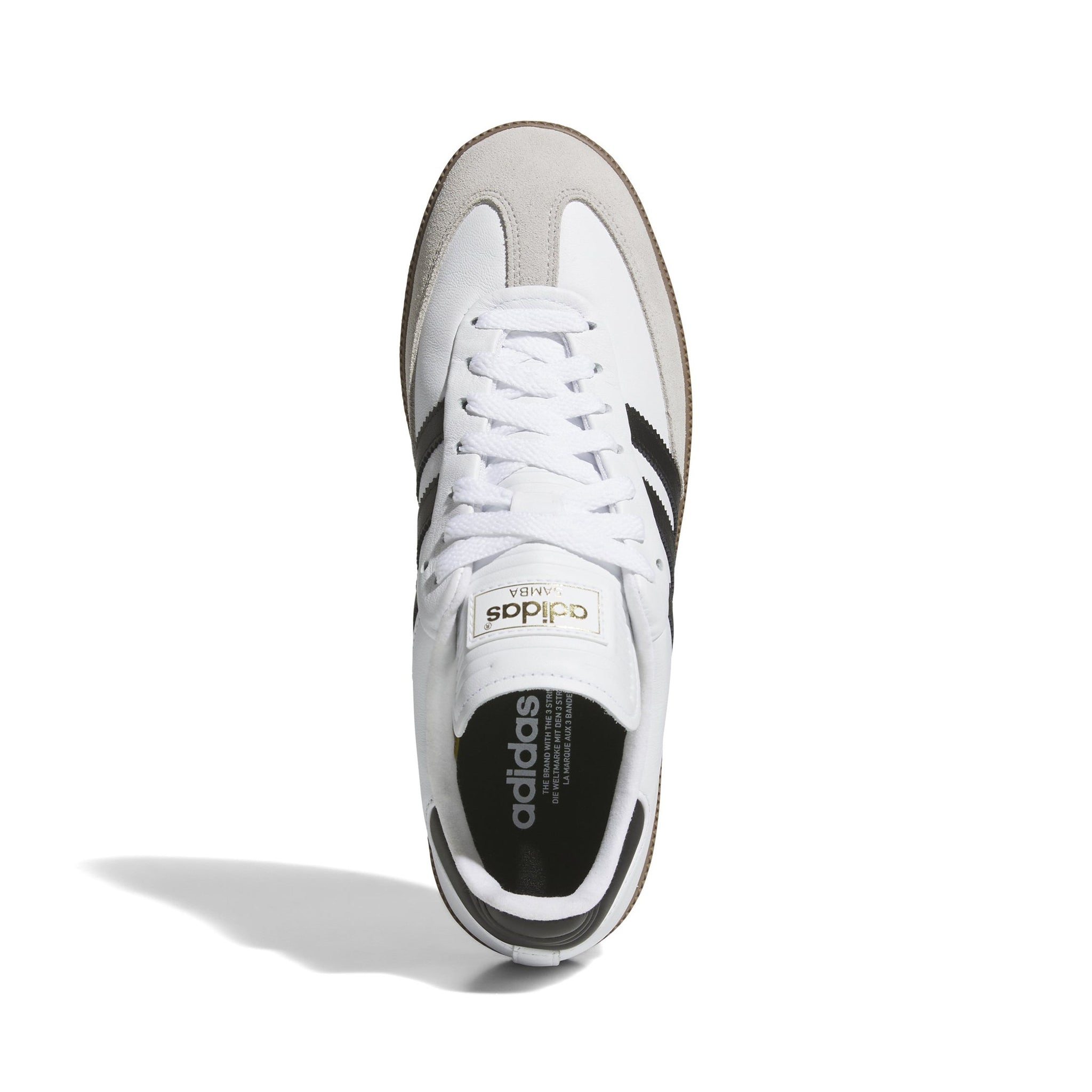 adidas Samba Lux Spikeless Golf Shoes White/Black/Gum