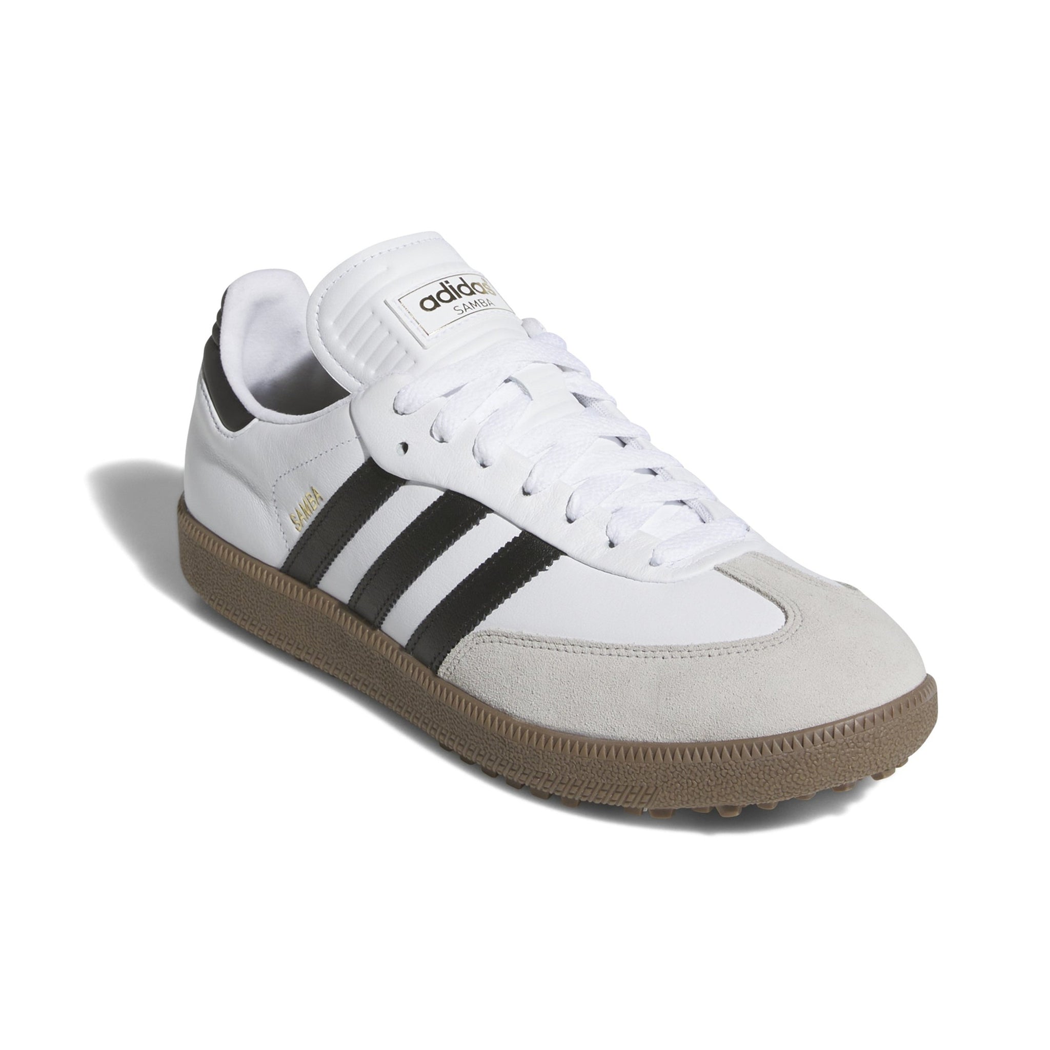 adidas Samba Lux Spikeless Golf Shoes White/Black/Gum