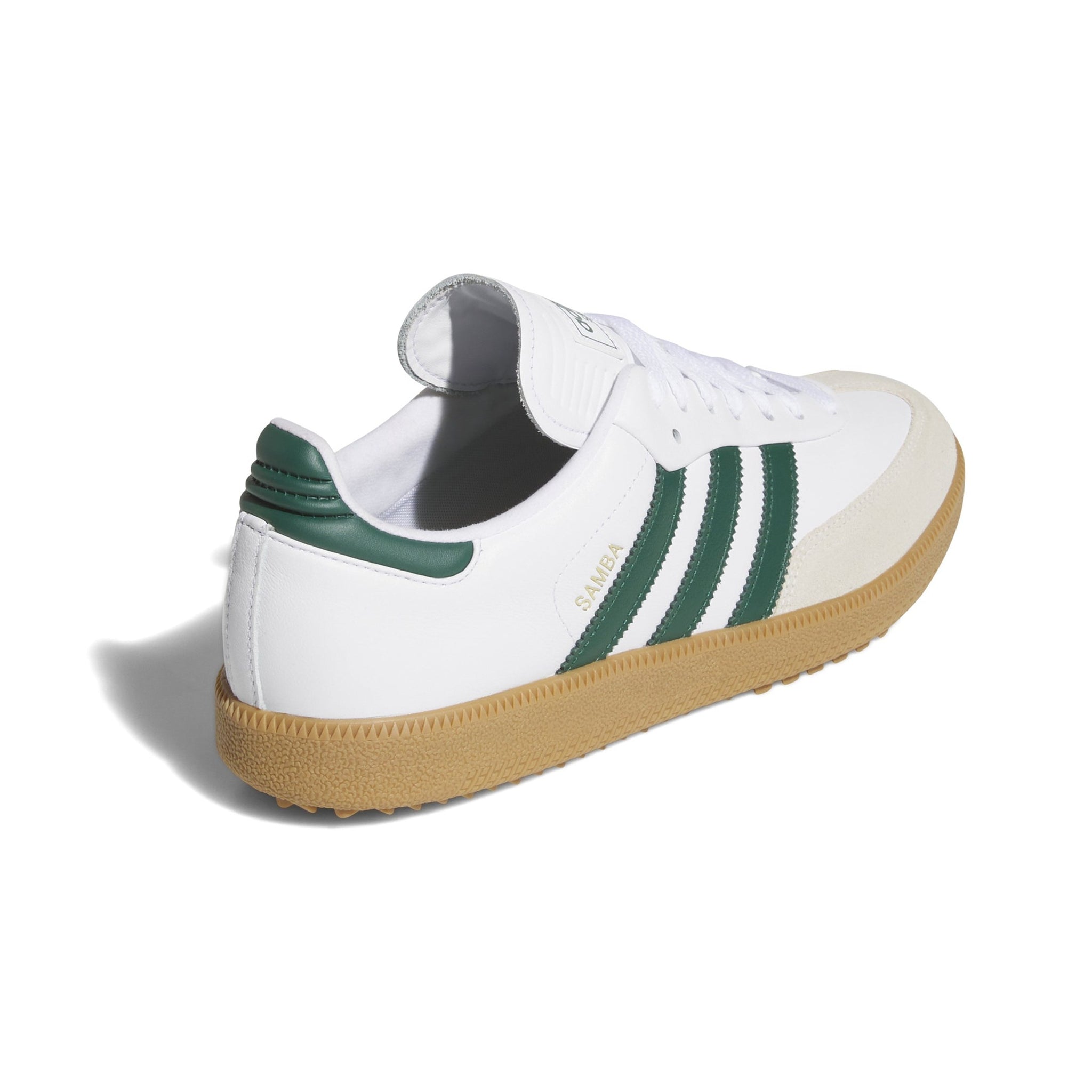 adidas Samba Lux Spikeless Golf Shoes White/Green/Gum