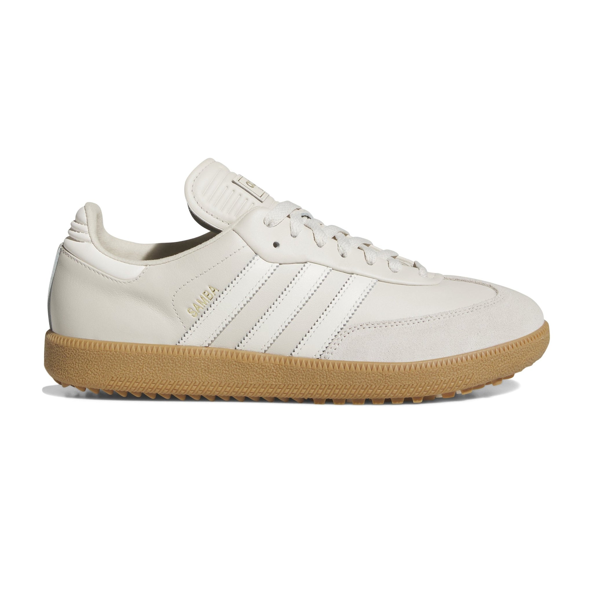 adidas Samba Lux Spikeless Golf Shoes Alumina/Off White/Gum