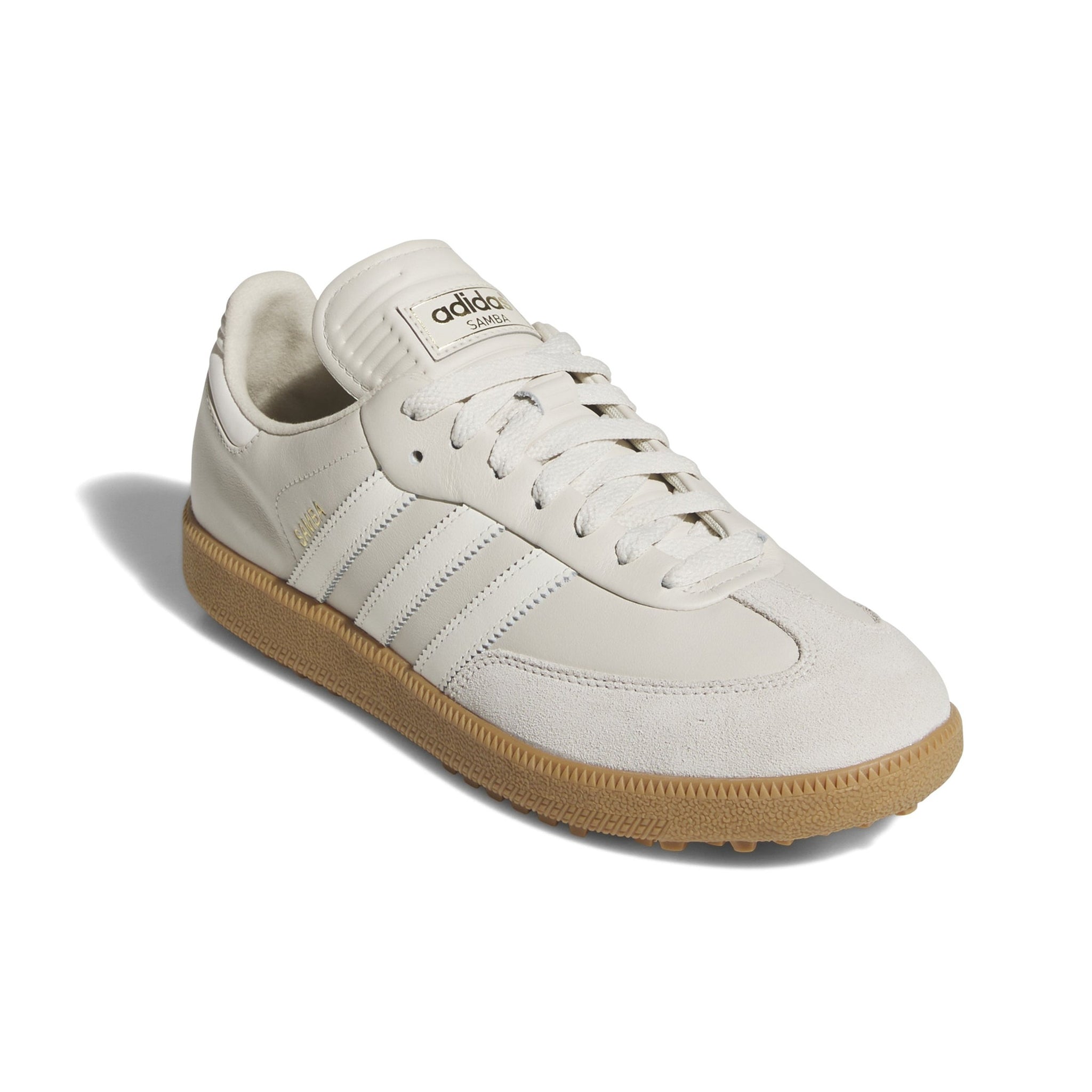 adidas Samba Lux Spikeless Golf Shoes Alumina/Off White/Gum
