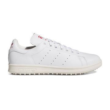 adidas Stan Smith Lux Golf Shoes White/Scarlet/Off White 