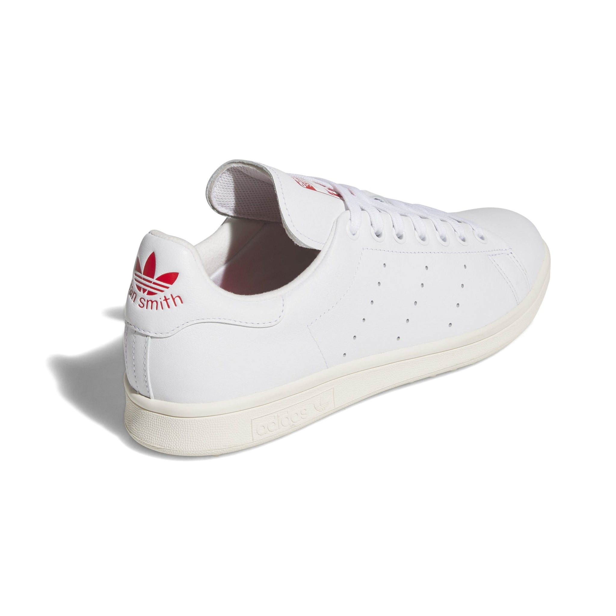 adidas Stan Smith Lux Golf Shoes White/Scarlet/Off White 