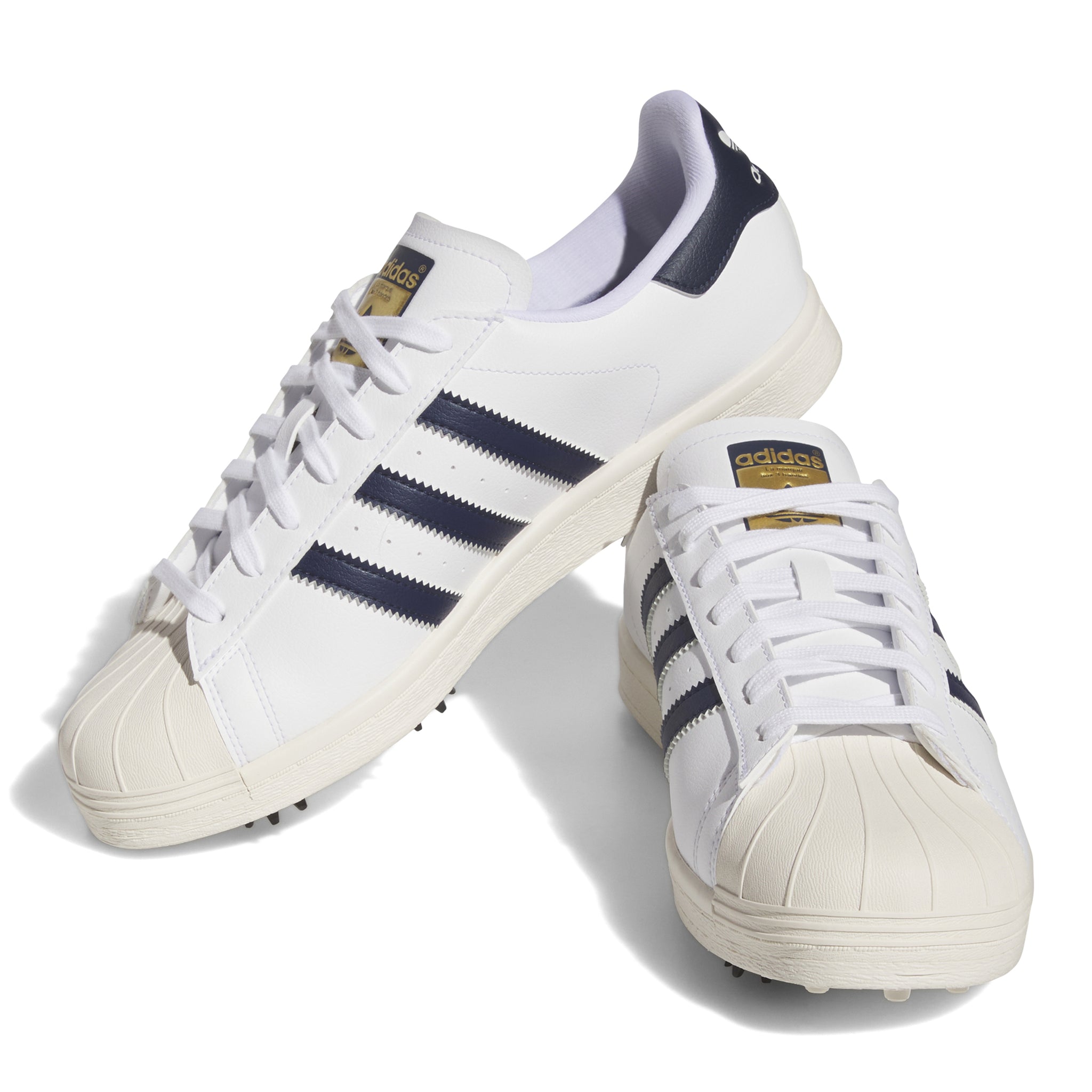adidas Superstar Golf Shoes ID5003 White Collegiate Navy Off White ...