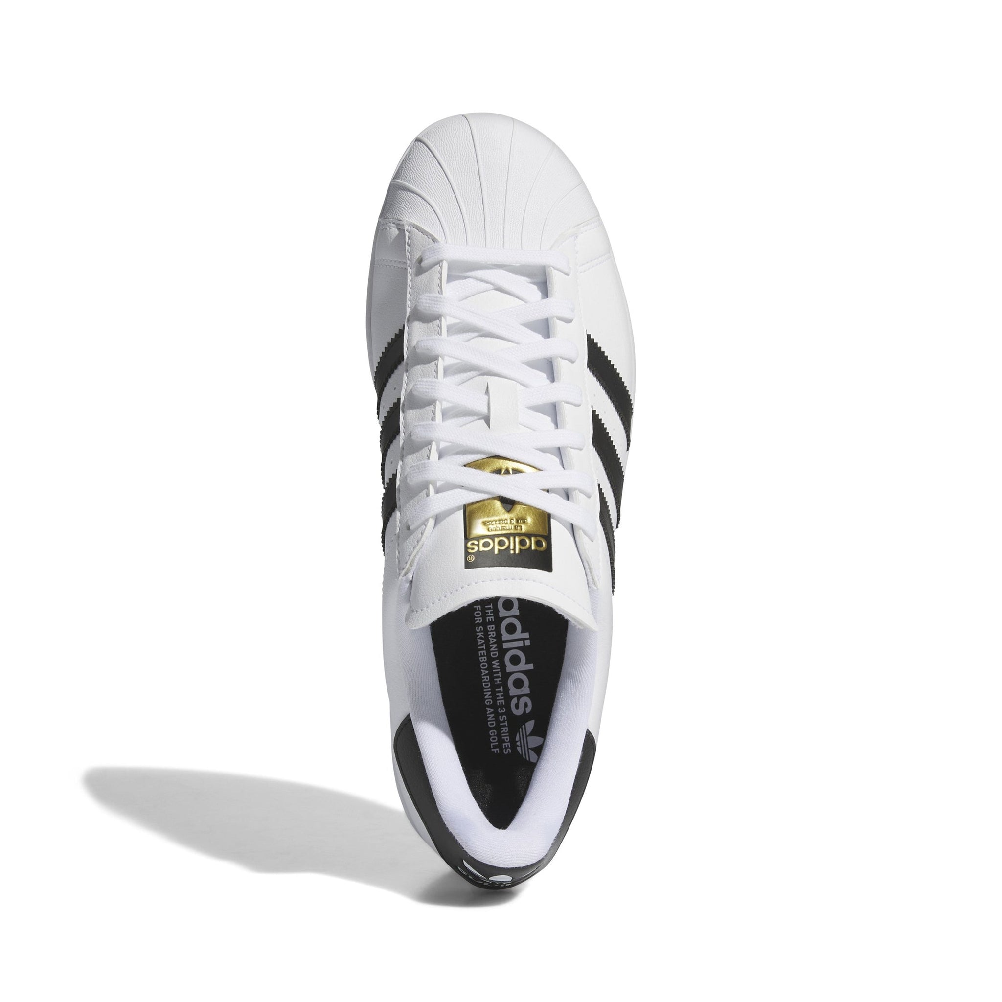 adidas Superstar SL Golf Shoes White/Core Black/Gold