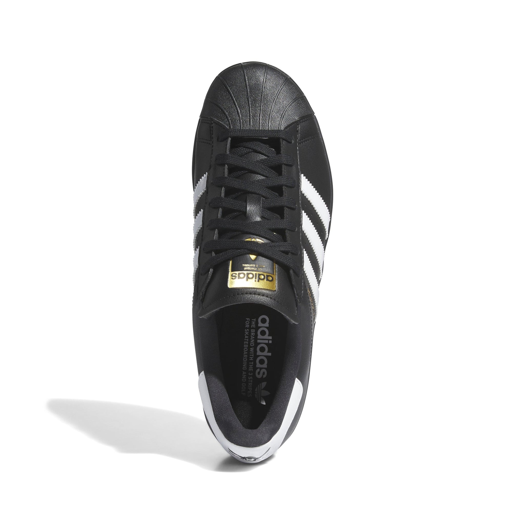 adidas Superstar SL Golf Shoes Core Black/White/Gold