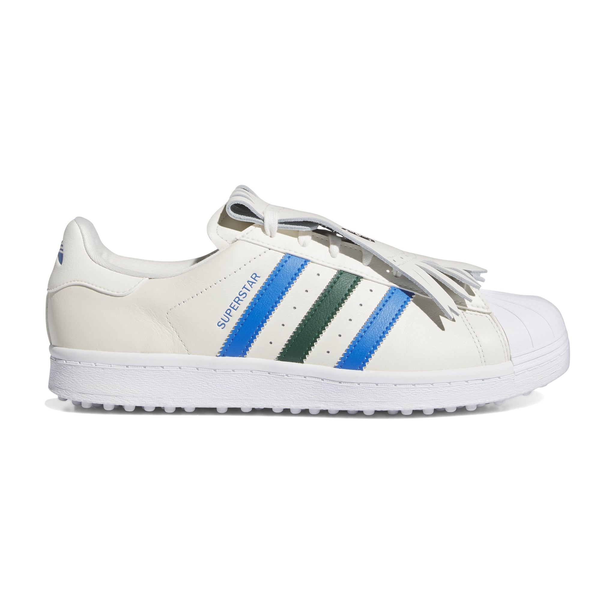 adidas Superstar SL Rolling Links Golf Shoes Chalk White/Green/Blue