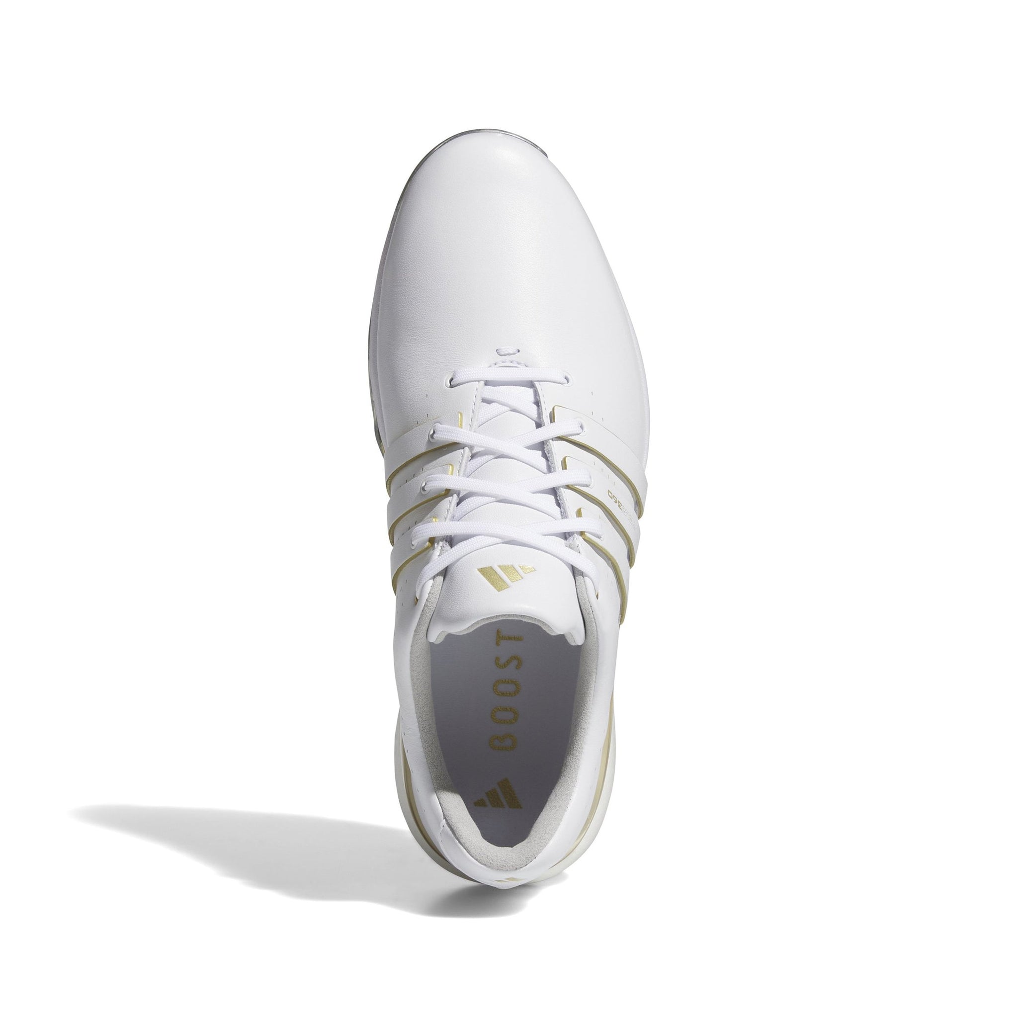 adidas Tour360 24 Golf Shoes White/Gold/Silver